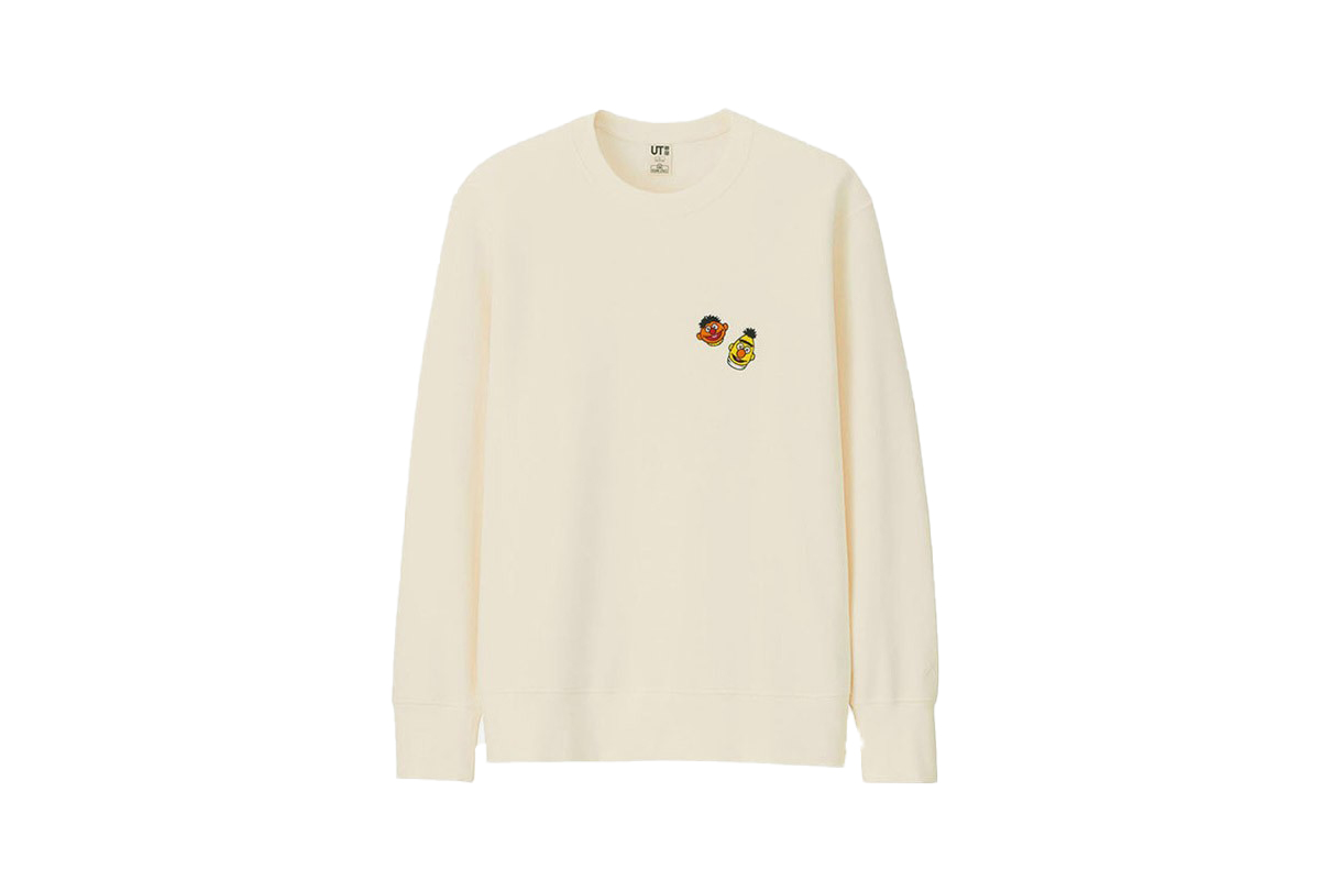 Uniqlo X Kaws X Sesame Street Sweatshirt Gray Sizes S-XL 