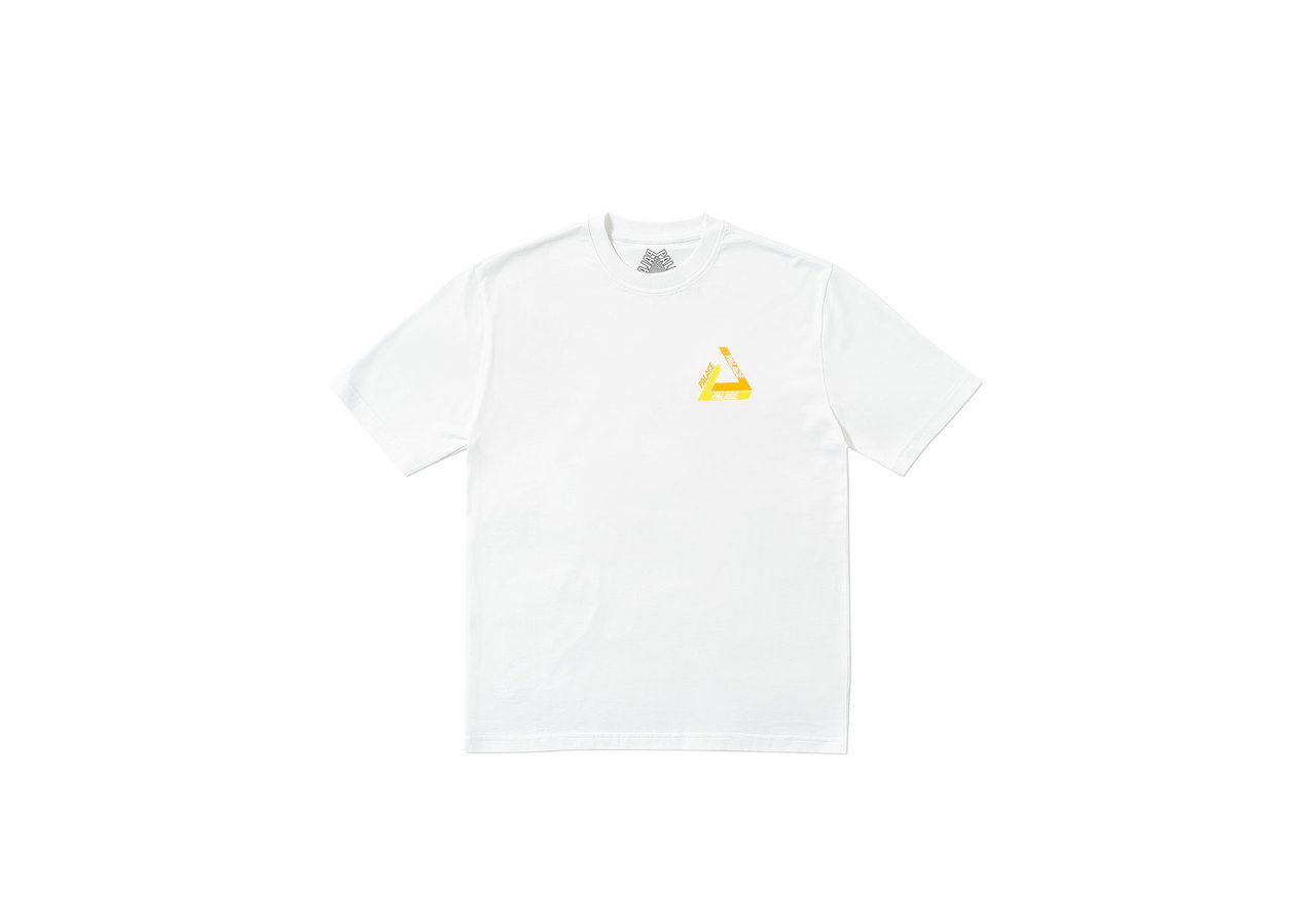 Palace Tri‑Shadow T‑Shirt White/Orange 