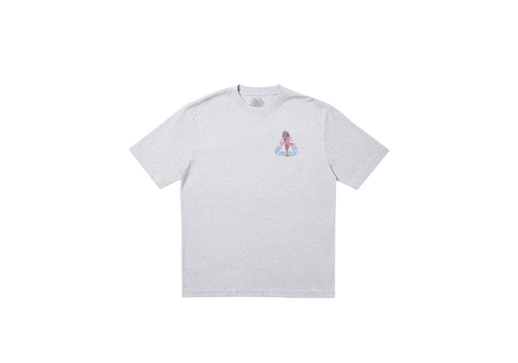 Palace Rolls P3 T‑Shirt Grey Marl 