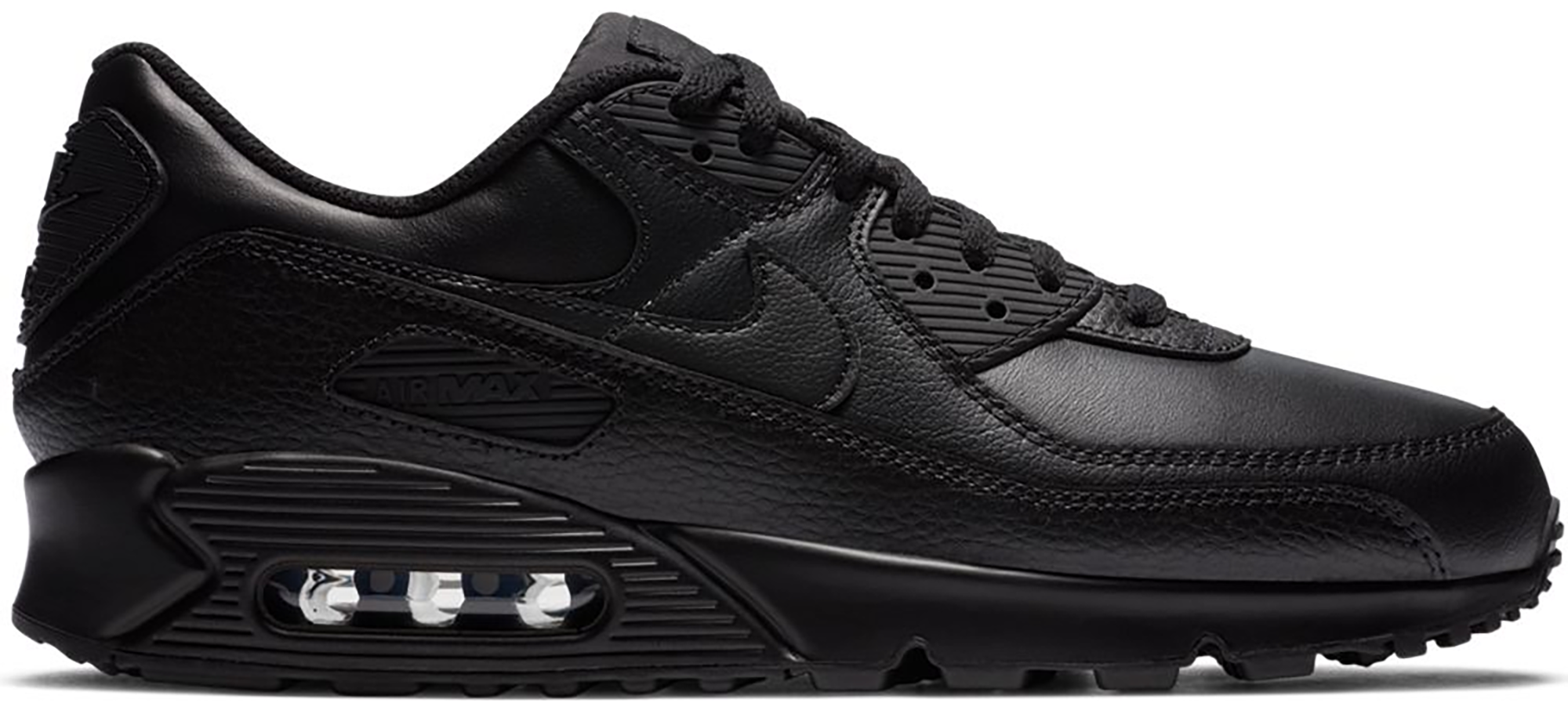 nike air max 90 leather black