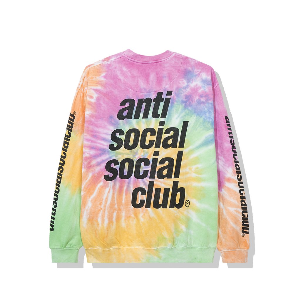 anti social tie dye shirt