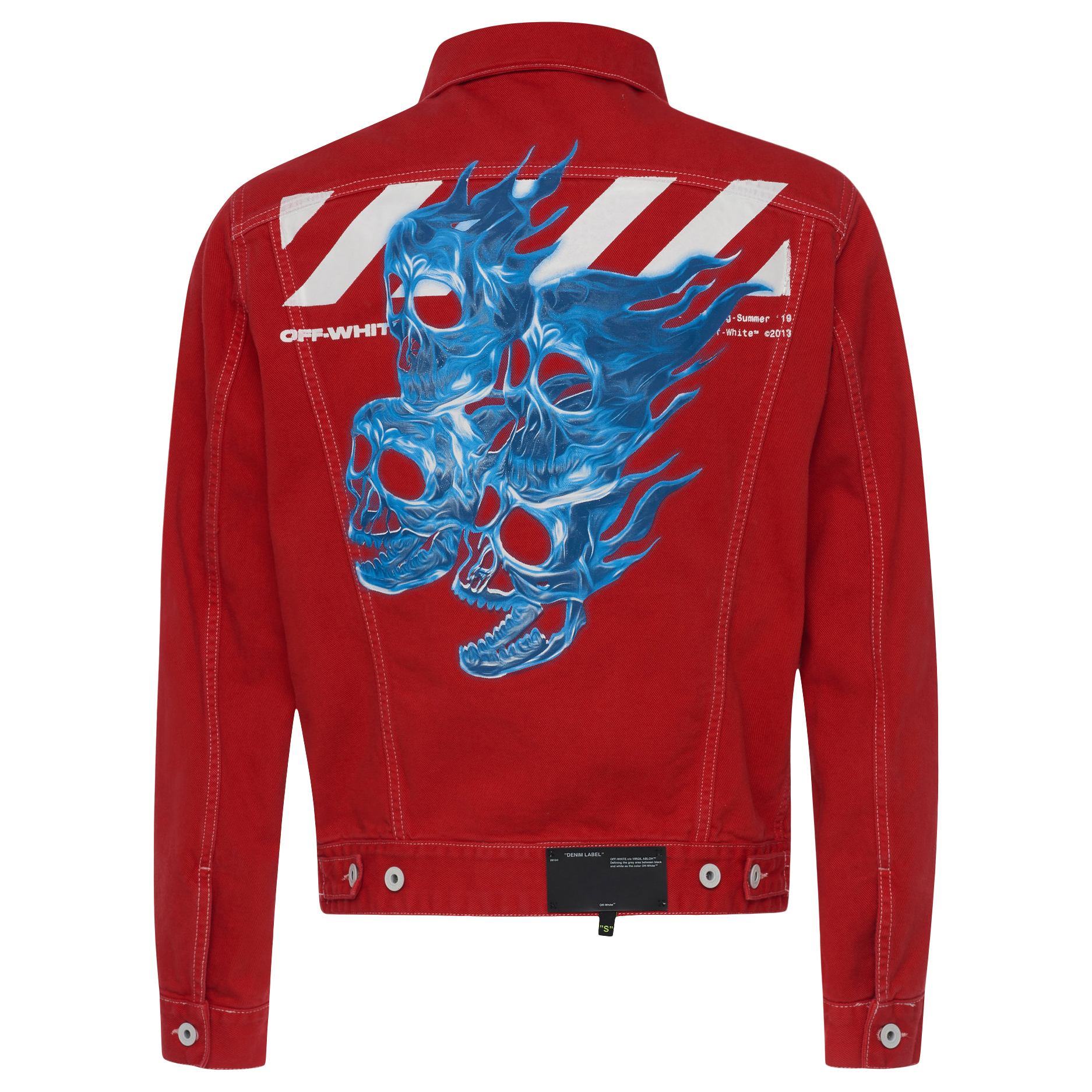graphic denim jacket