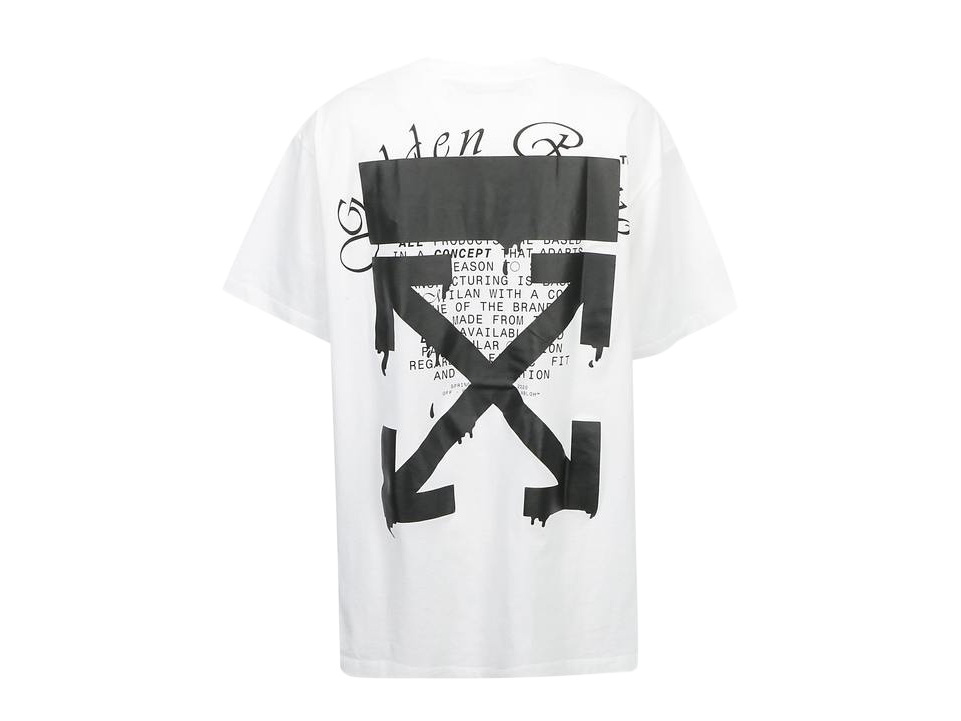 off white dripping arrows t shirt