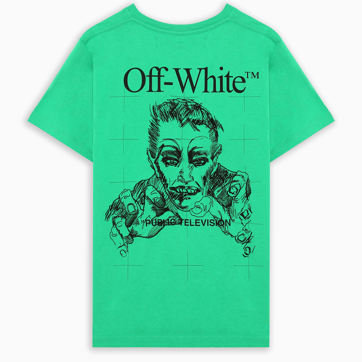 off white public television shirt