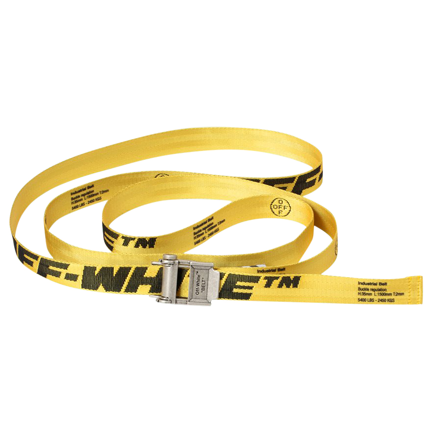 off white mini industrial belt black