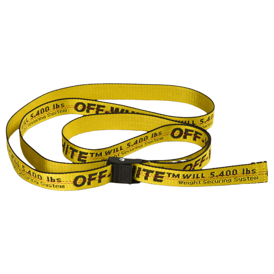 off white belt black and yellow