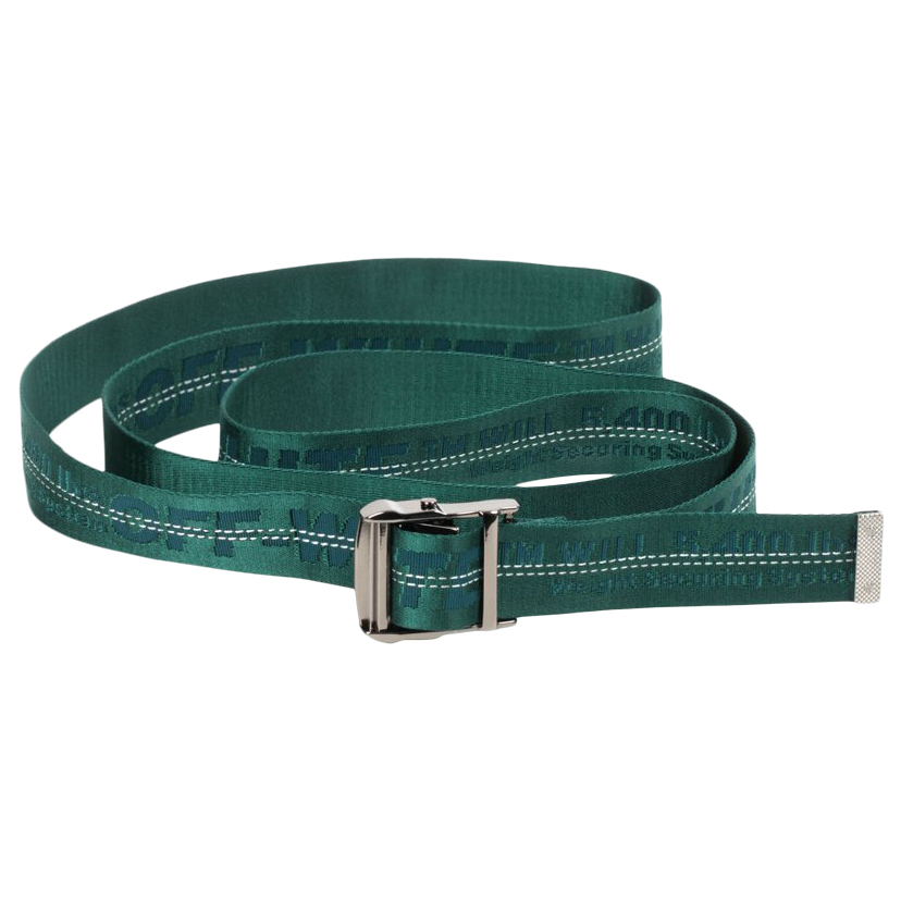 teal off white belt