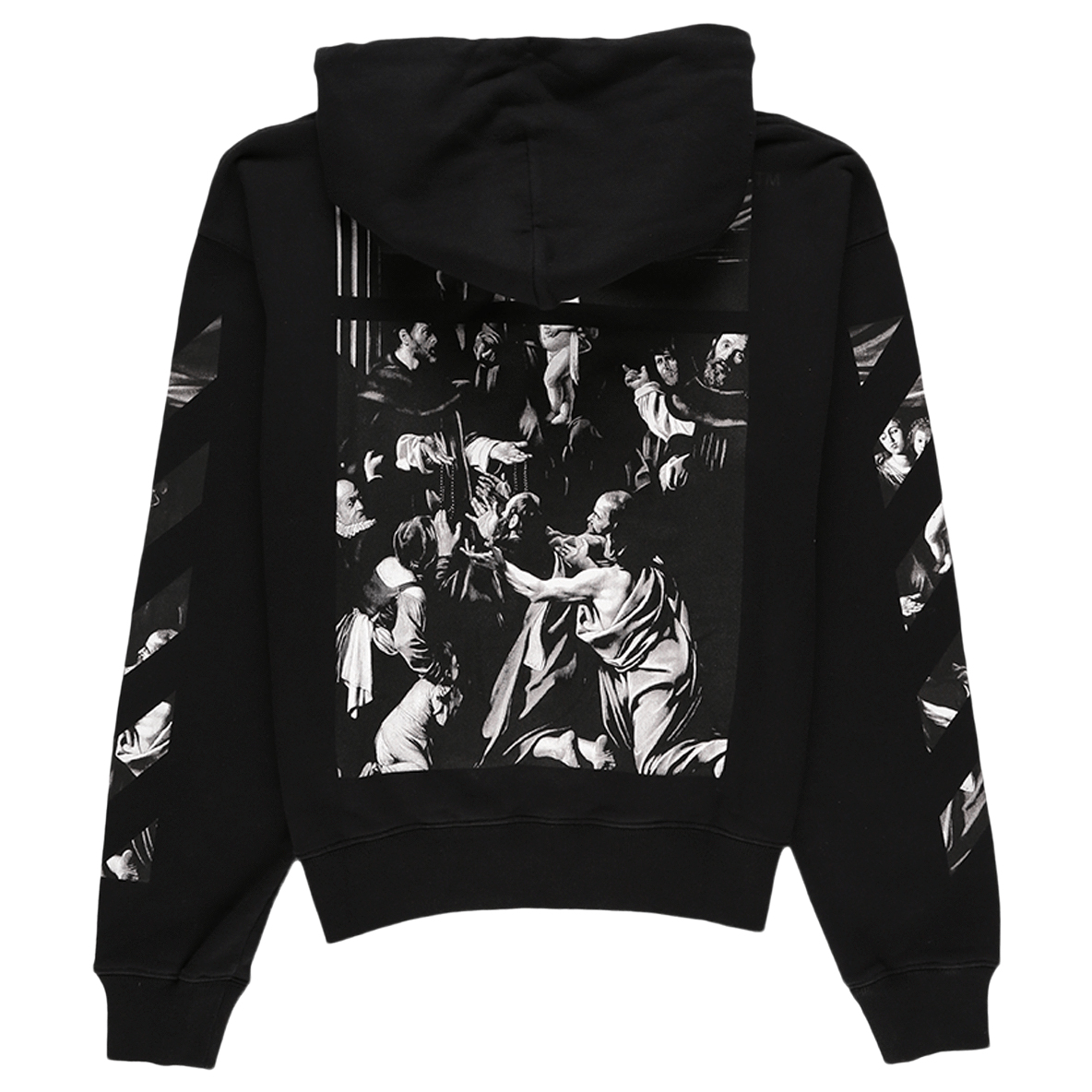 off white caravaggio square hoodie