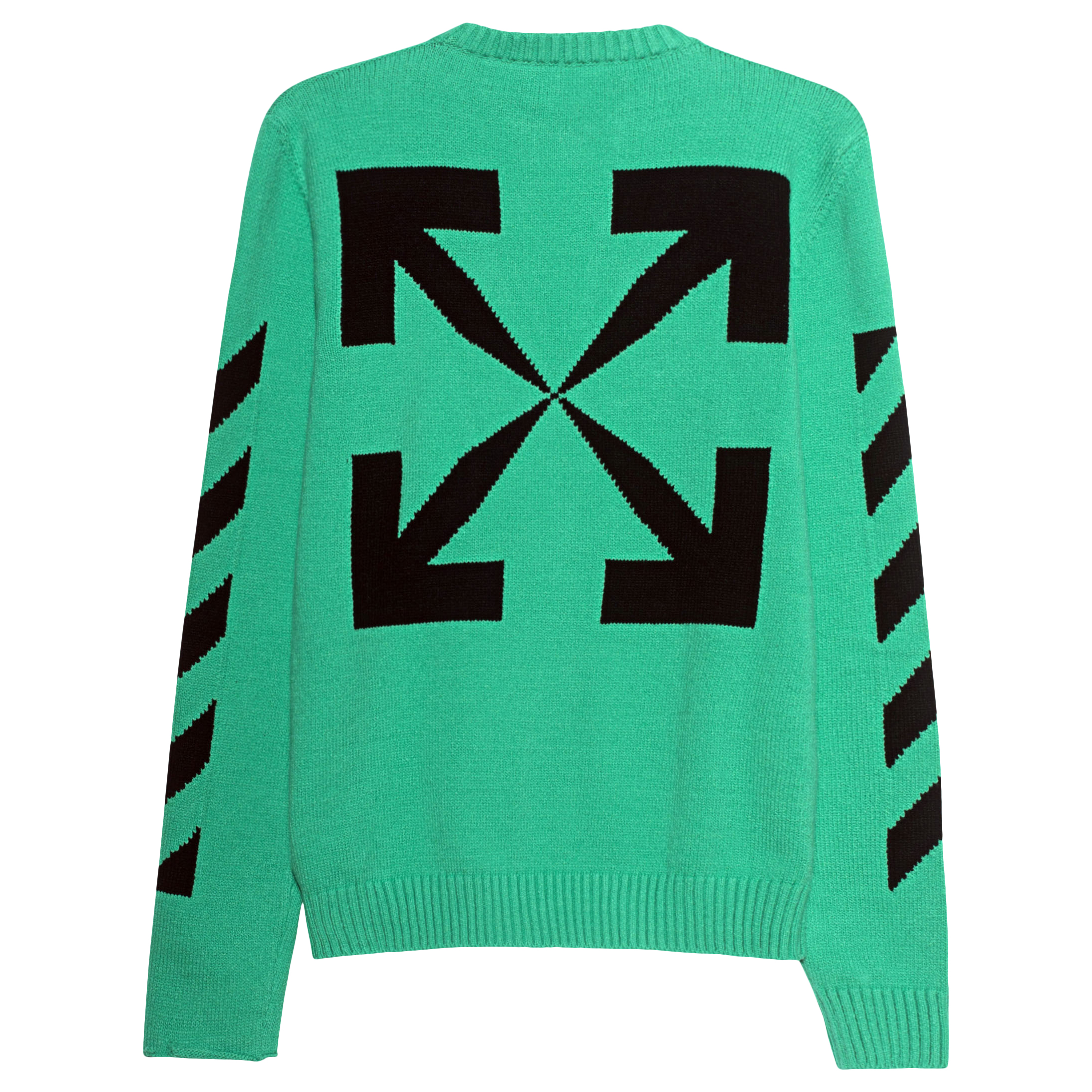 Off‑White Diag Arrows Knit Sweater Mint 