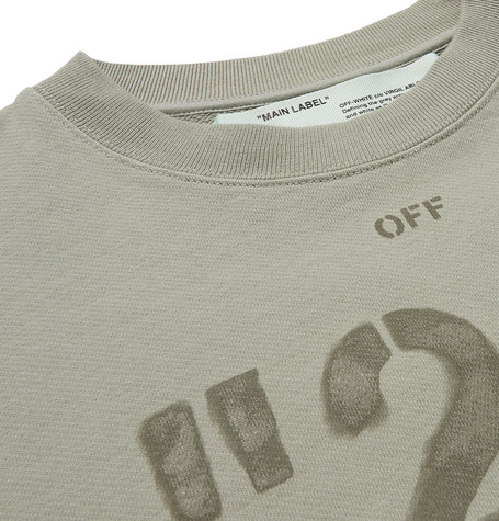 Main label off white sweatshirt 