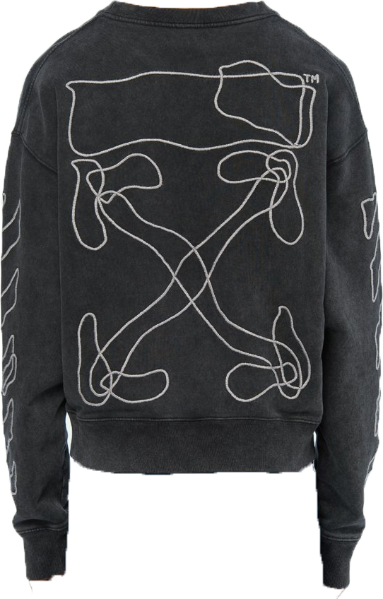 off white abstract arrows crewneck