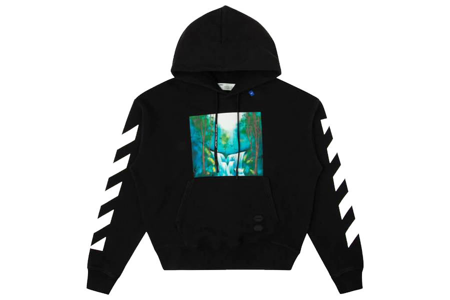 off white hoodie waterfall