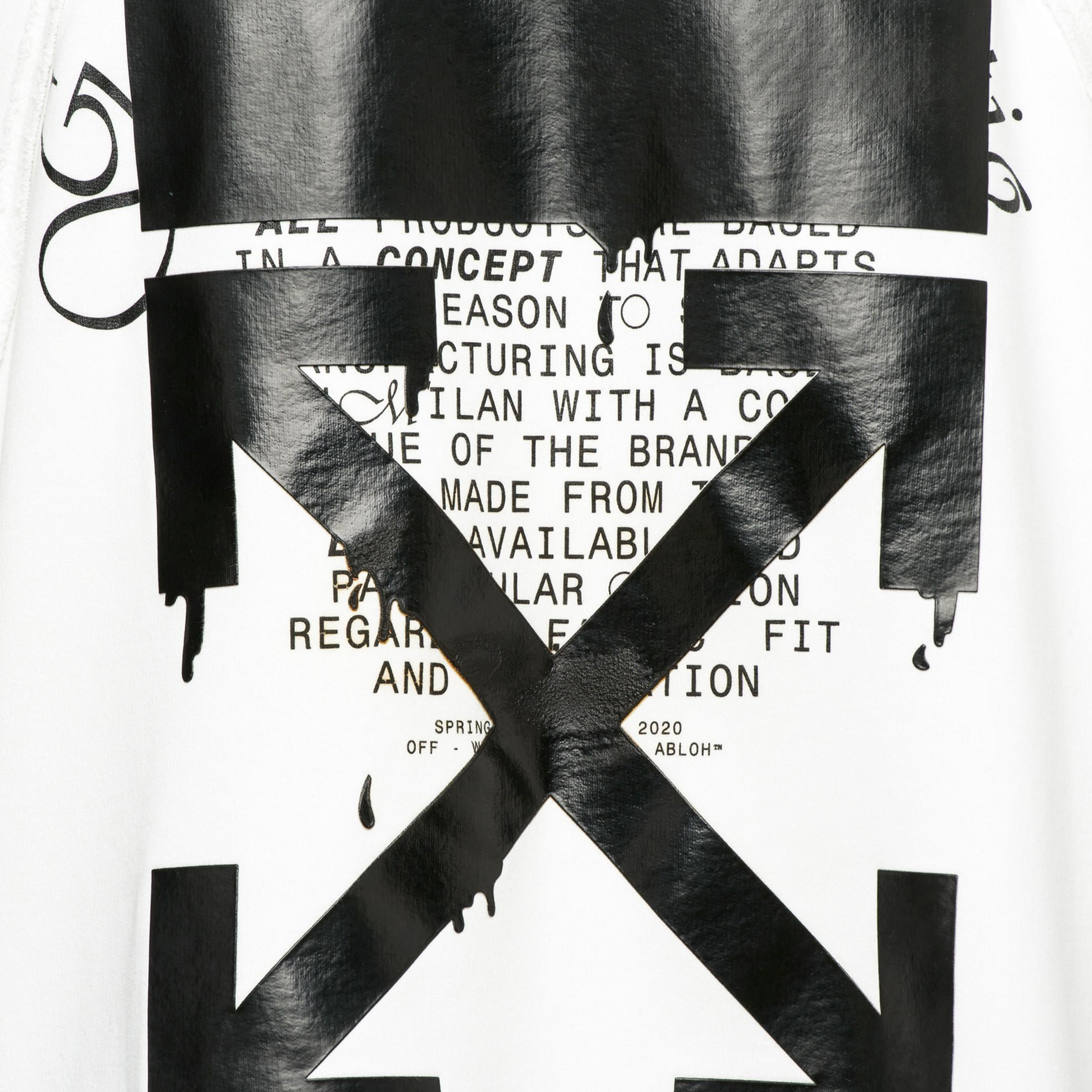 dripping arrows incompiuto sweatshirt