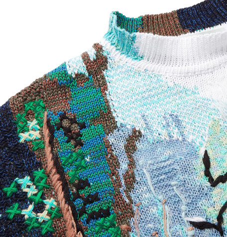 off white waterfall sweater
