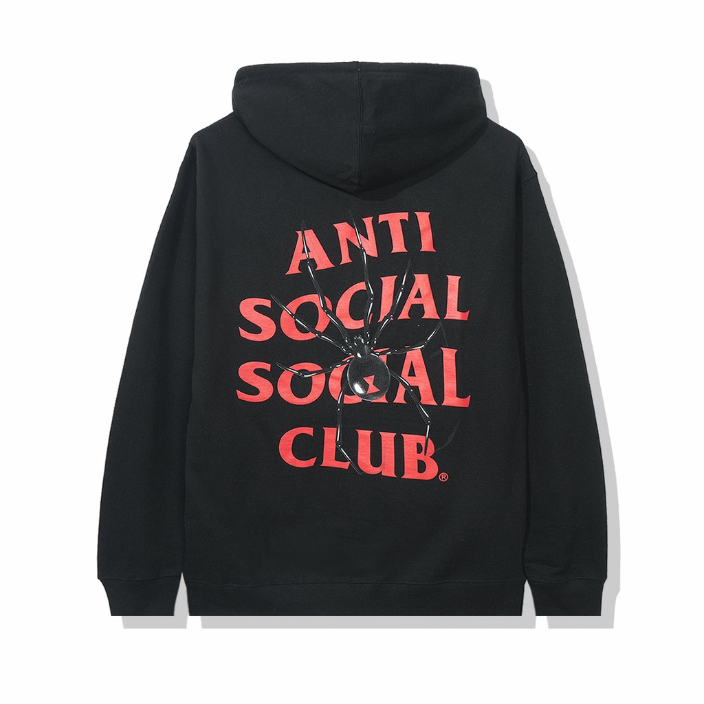 anti social social club hoodie black