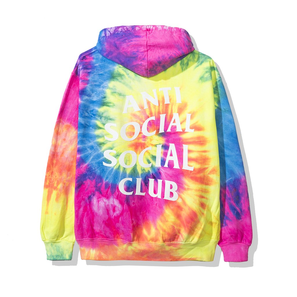 anti social social club thai dye hoodie