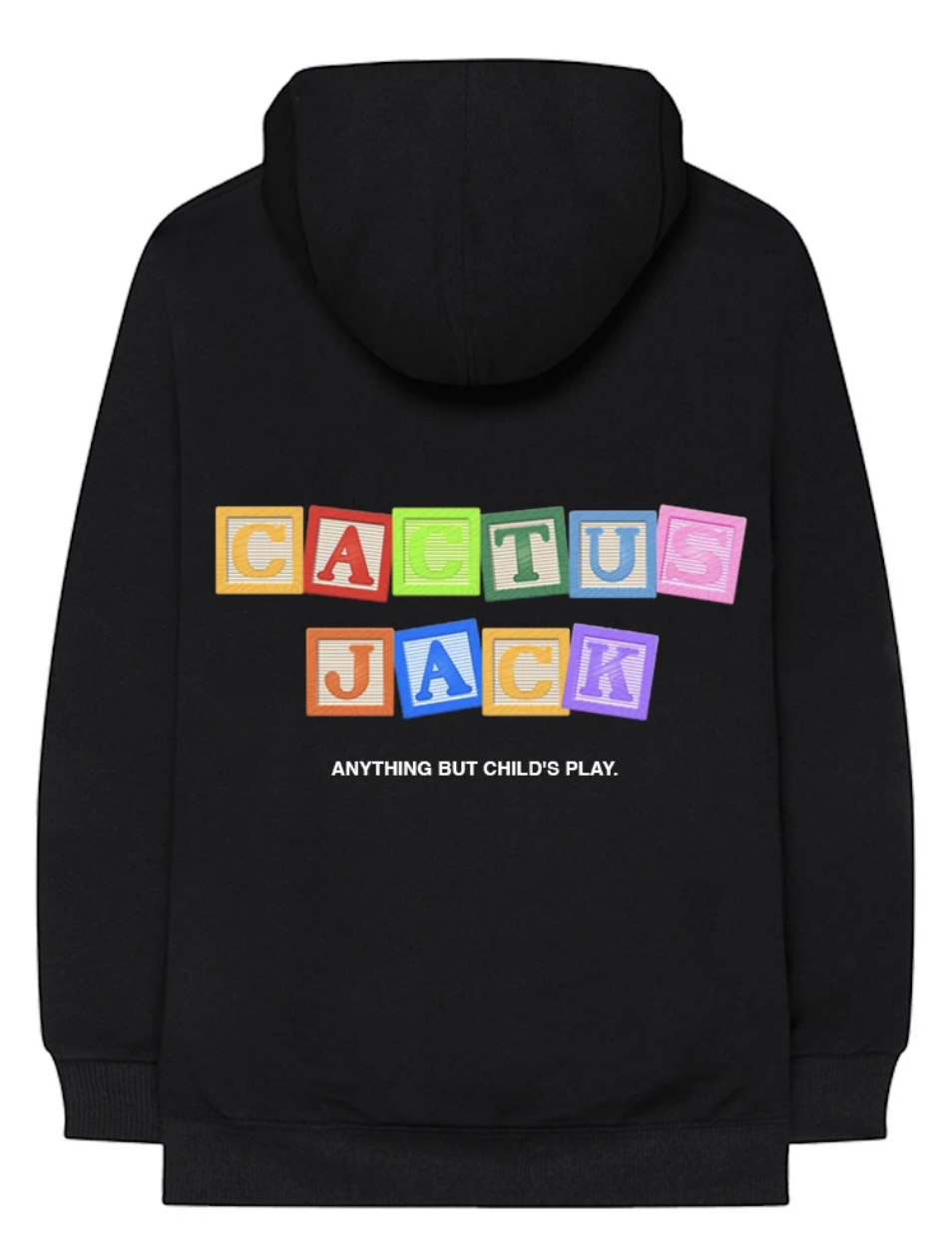 cactus jack black hoodie