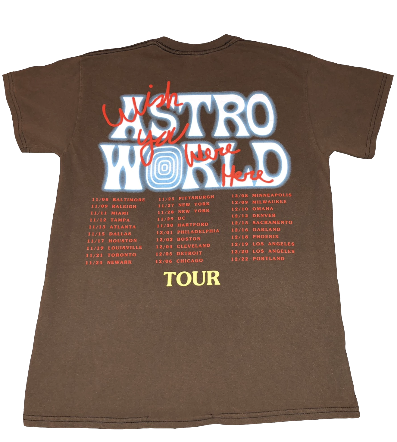 Travis Scott Sicko Mode Tee Washed 