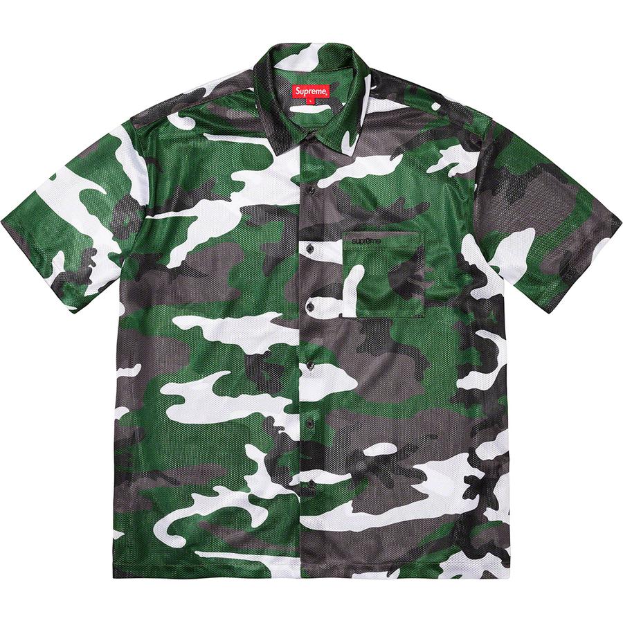 supreme camo button up