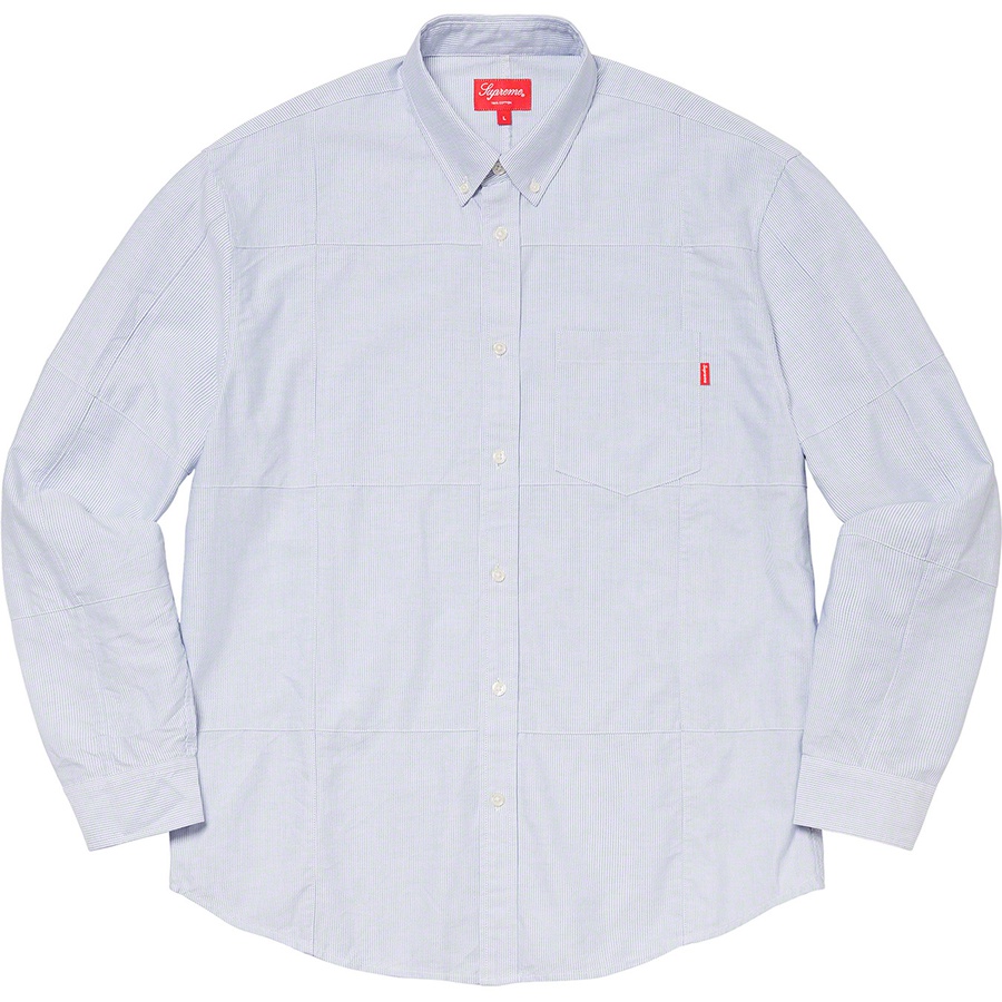 supreme patchwork oxford shirt