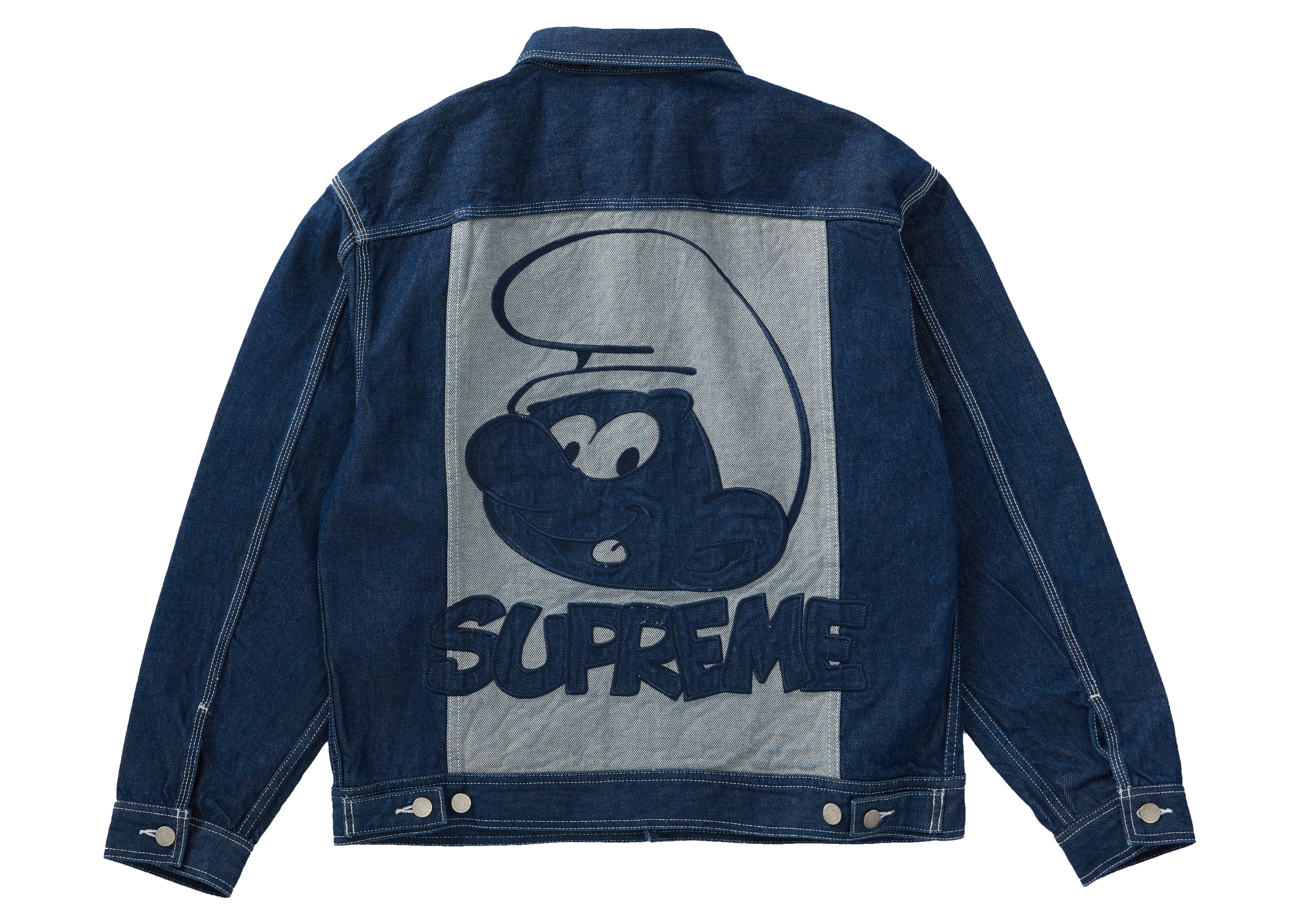 Supreme x Smurfs Denim Trucker Jacket Blue