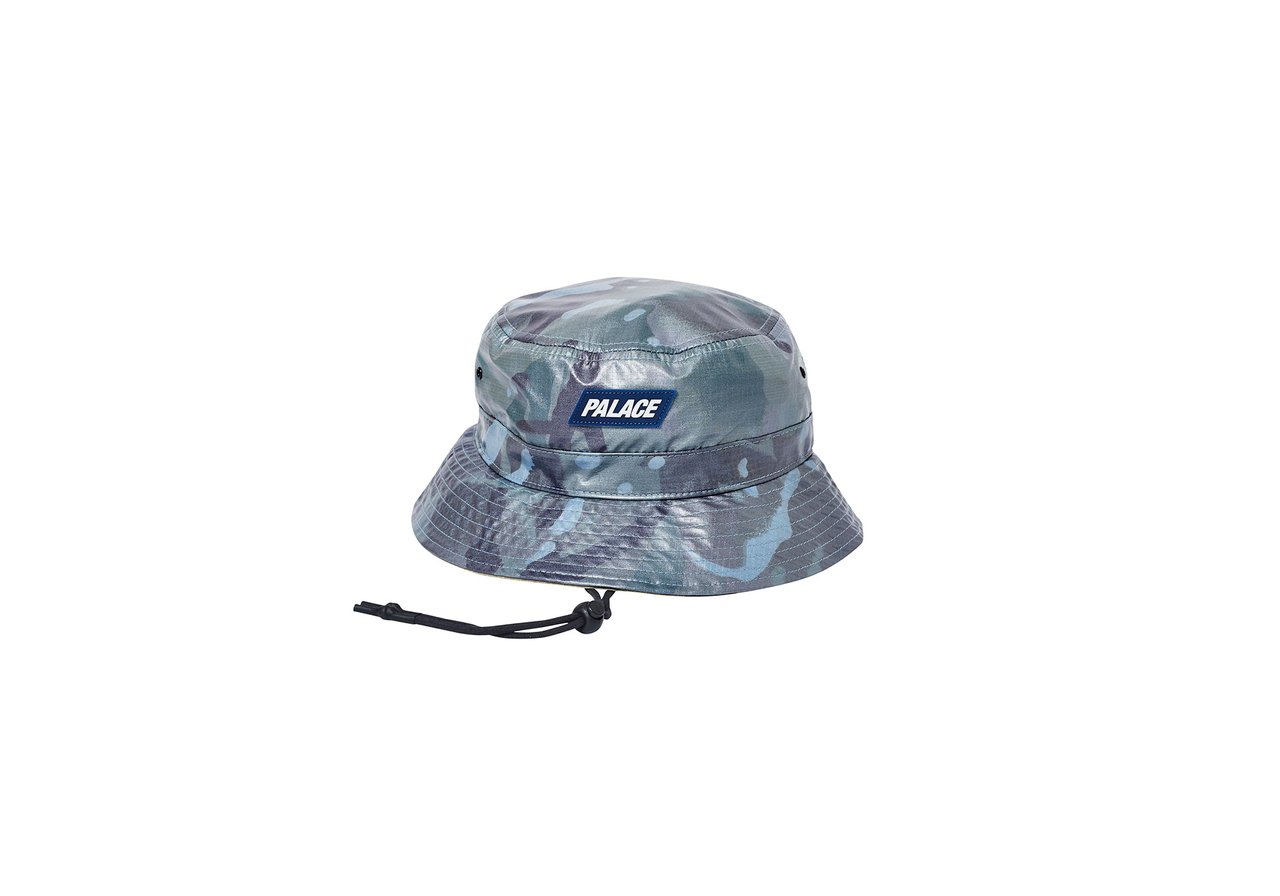 palace camo bucket hat