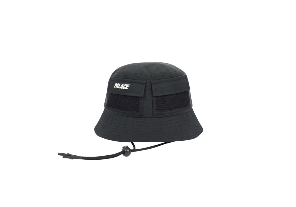 Palace Utility Shell Bucket Hat Black 