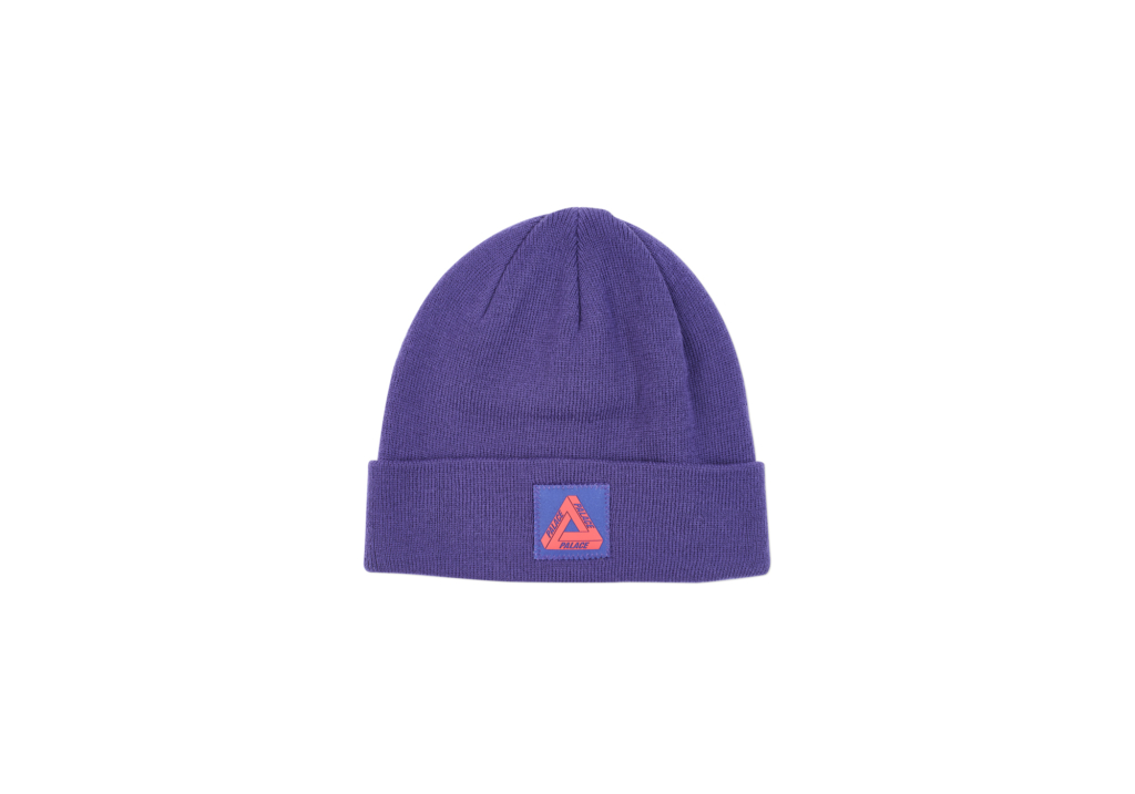Palace Triferg Patch Beanie Purple 