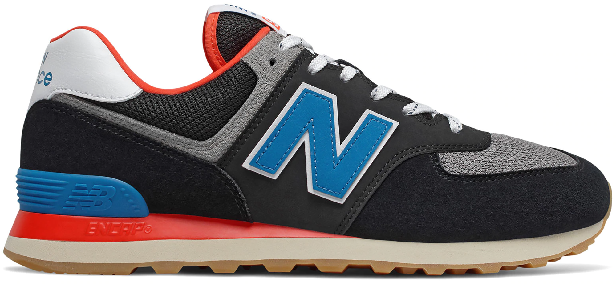 blue and red new balance 574