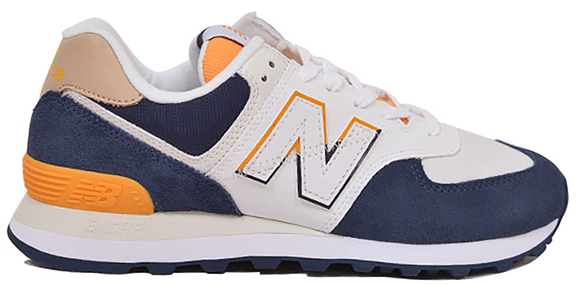 new balance white and navy