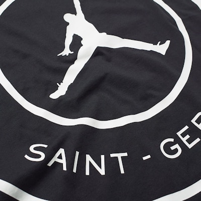 Paris Saint‑Germain x Jordan Logo Tee Black & White - BQ4273-010