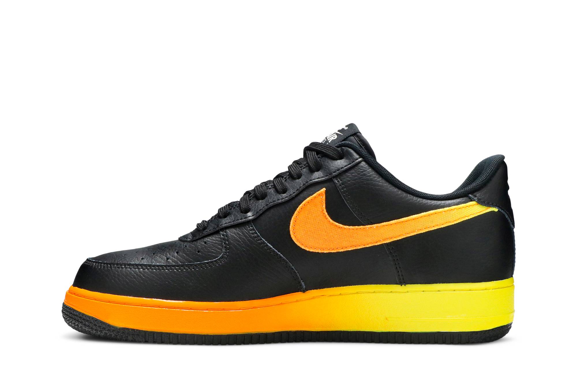 air force 1 black orange peel