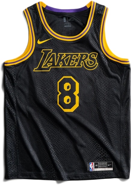 Nike Los Angeles Lakers Kobe Bryant Black Mamba City Edition ...