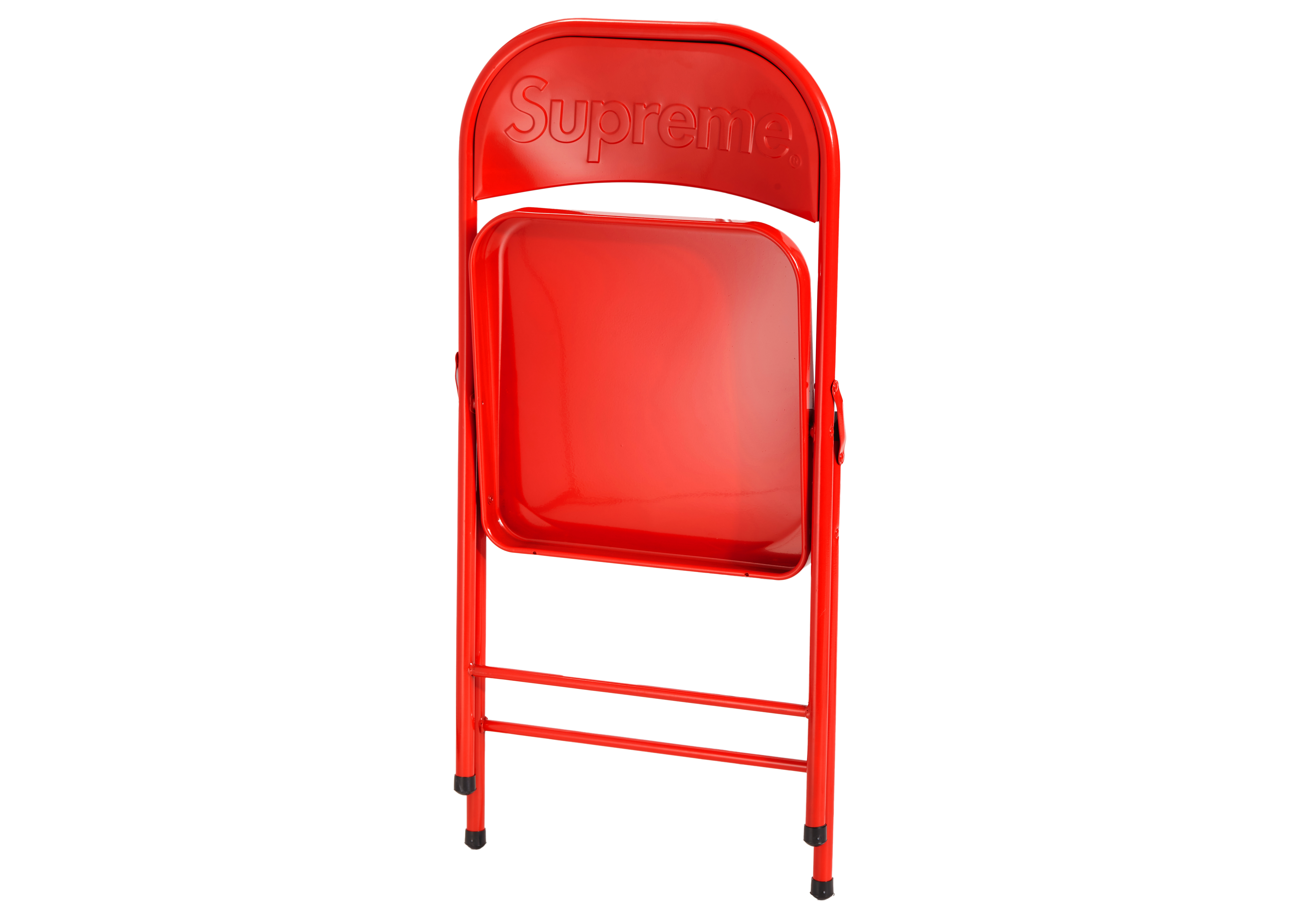 Supreme Metal Folding Chair Red - Novelship