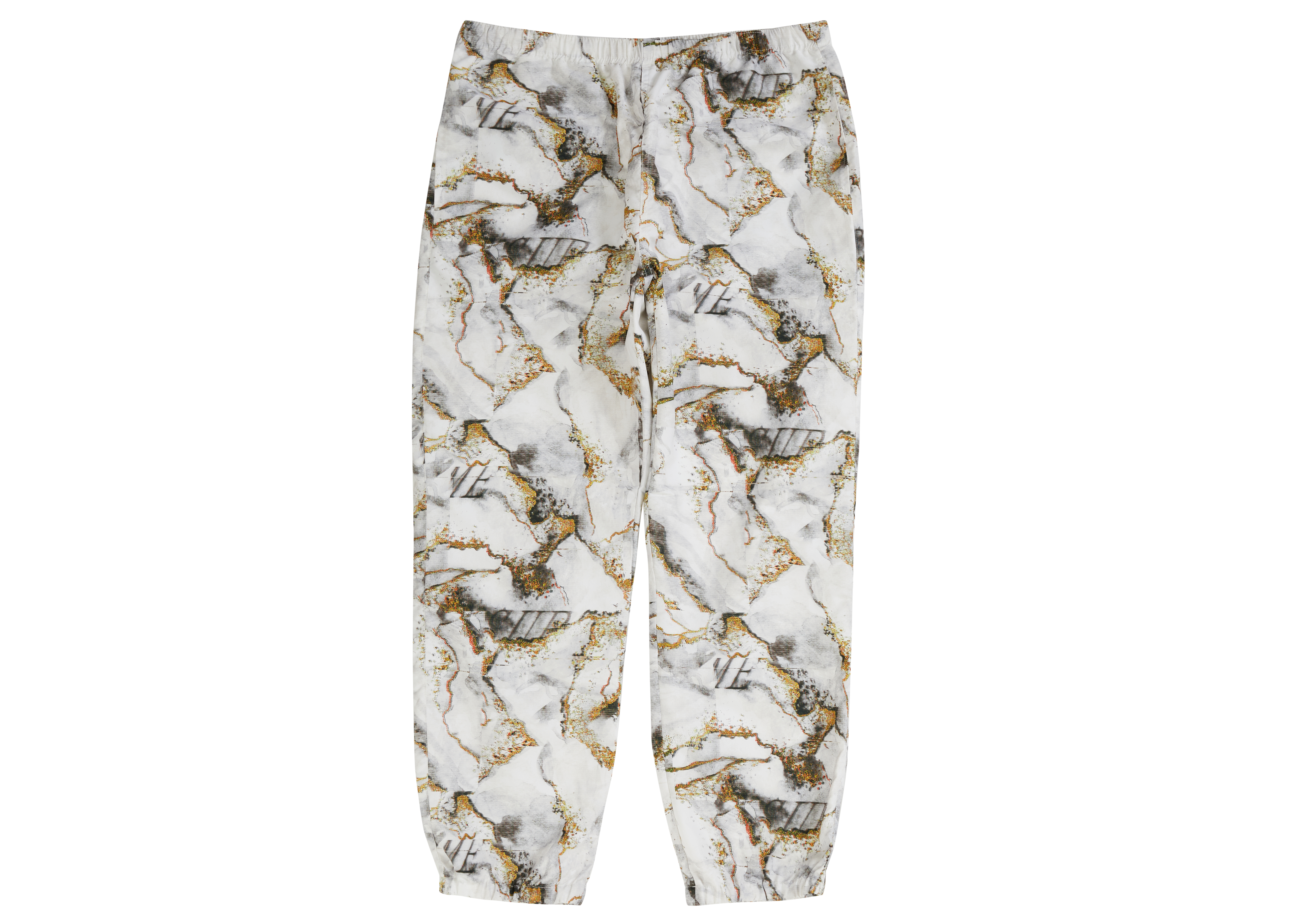 supreme marble track pants