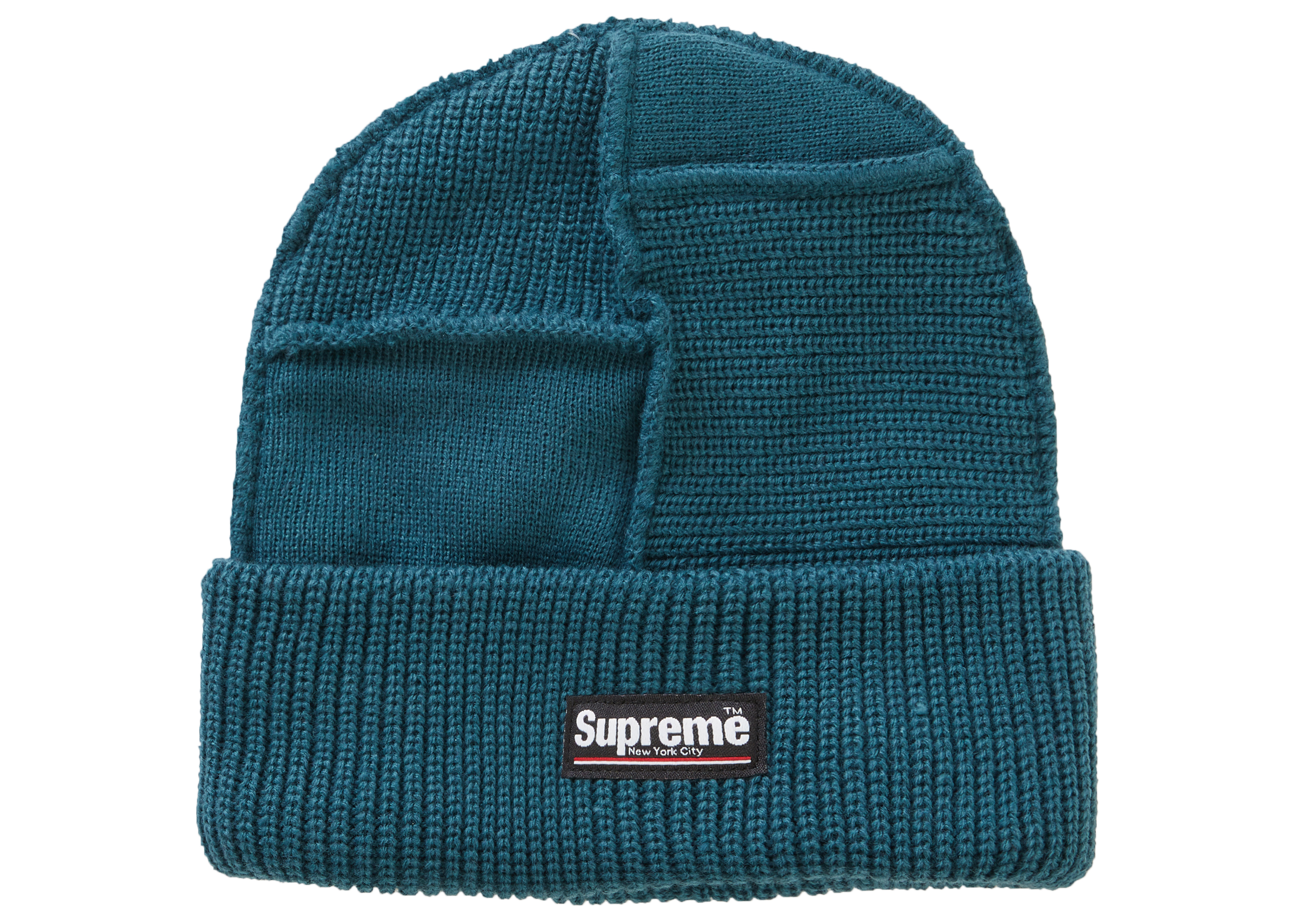 Supreme Paneled Seam Beanie Work Teal 