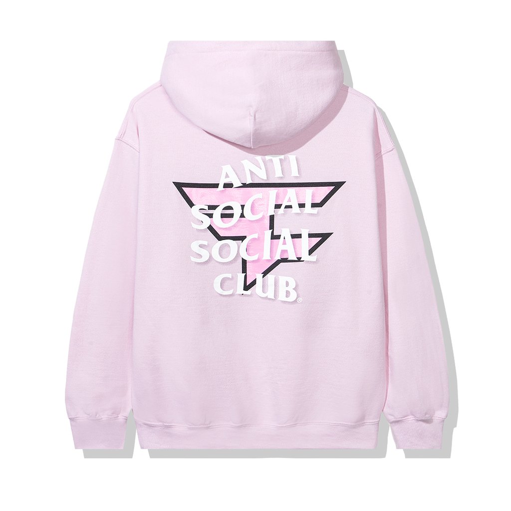 anti social social club hoodie pink