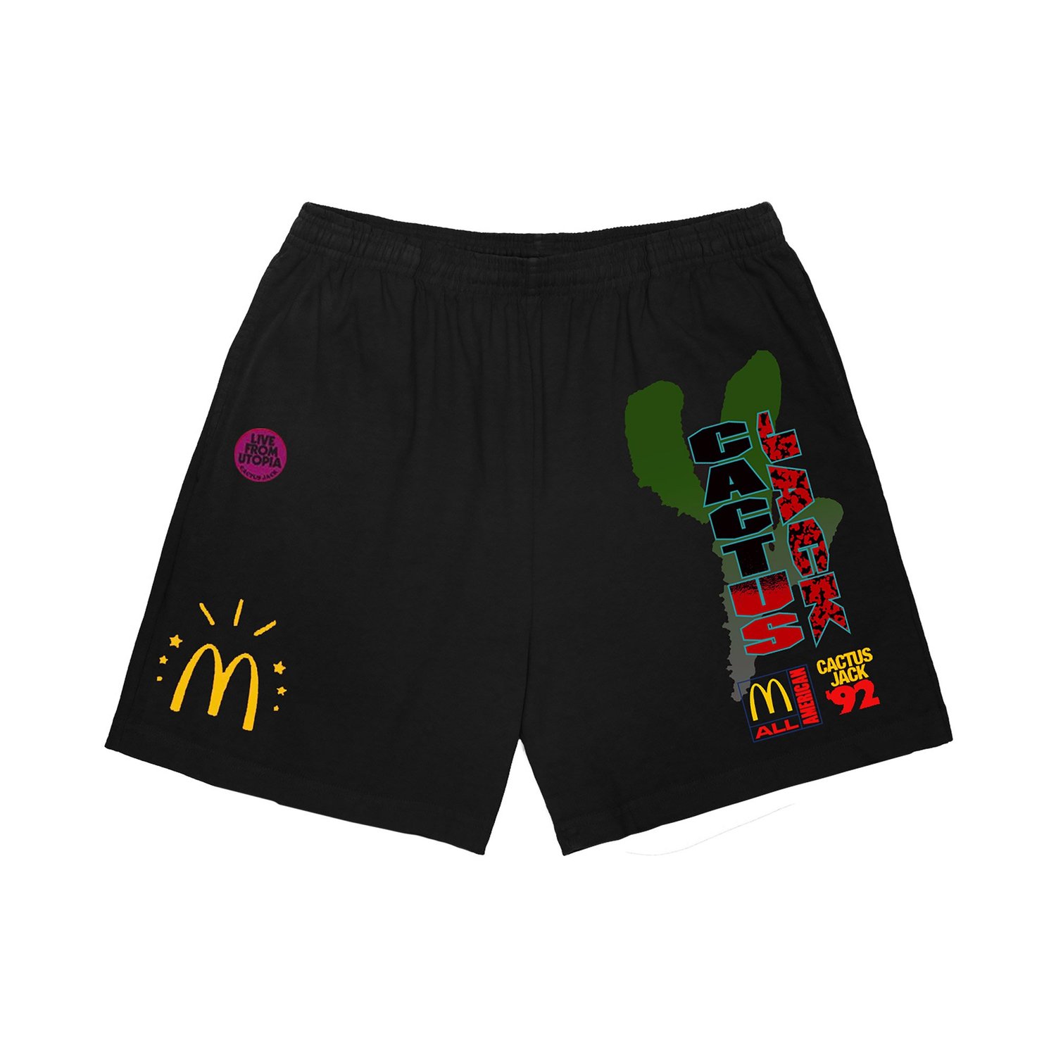 travis scott mj fleece shorts