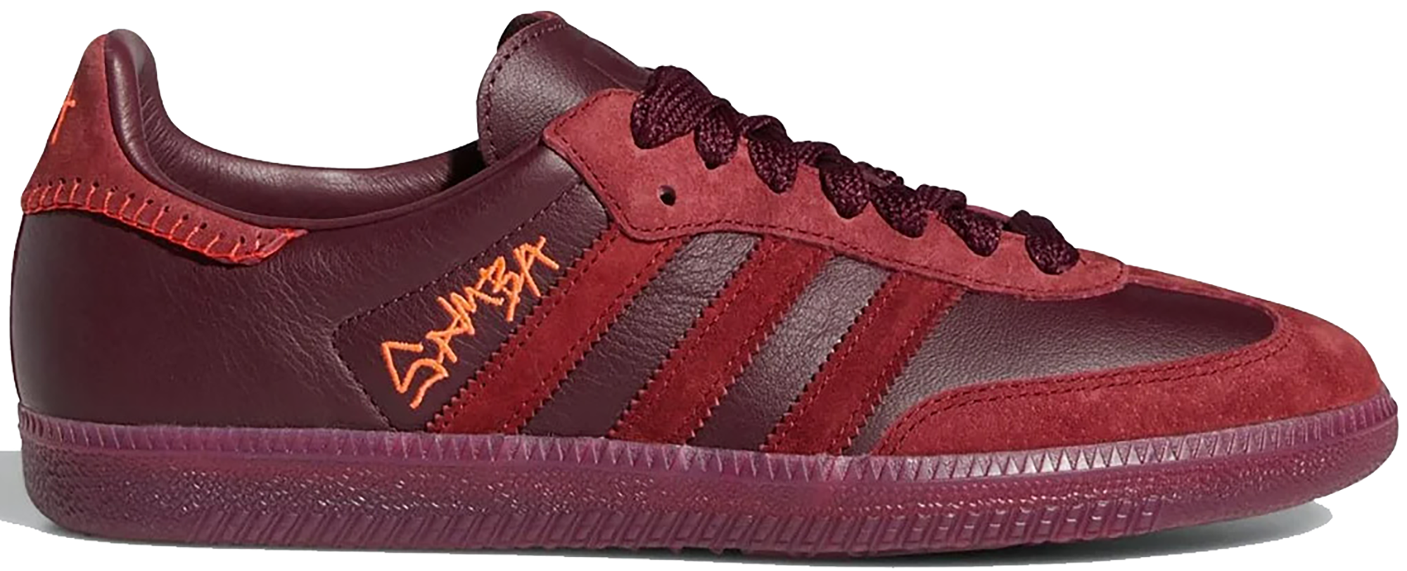 adidas samba jonah hill burgundy