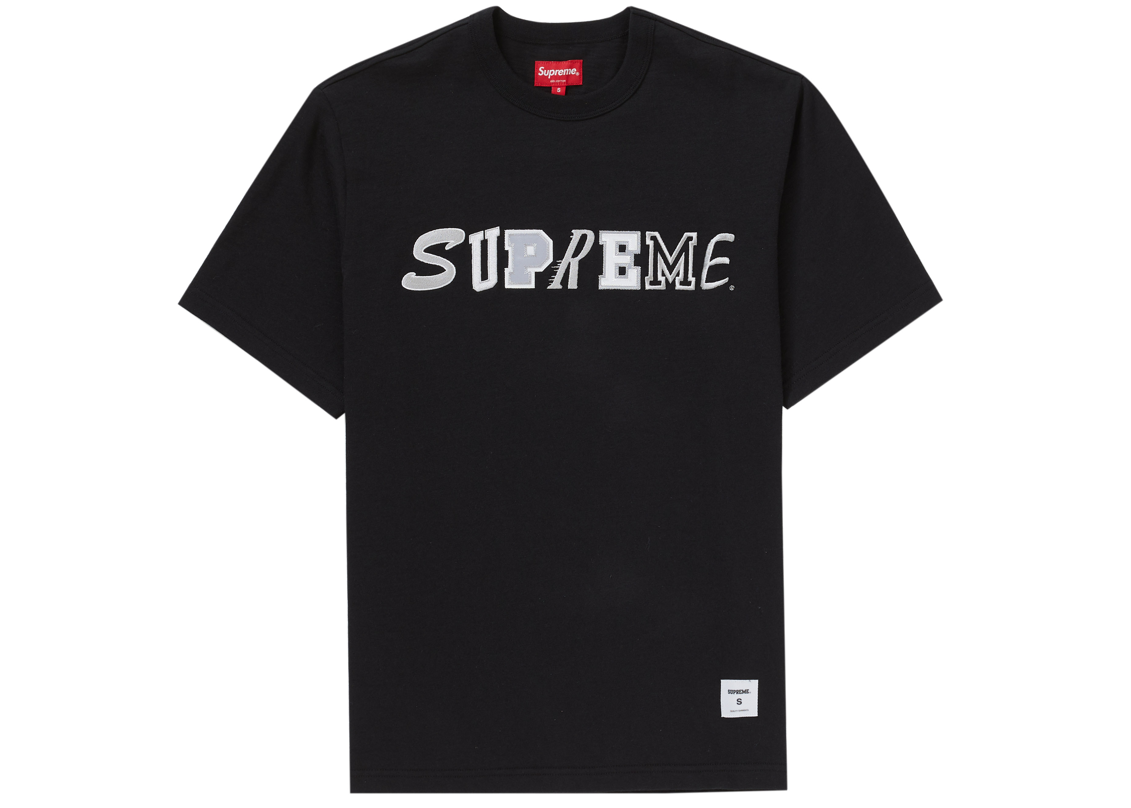 supreme collage logo tee