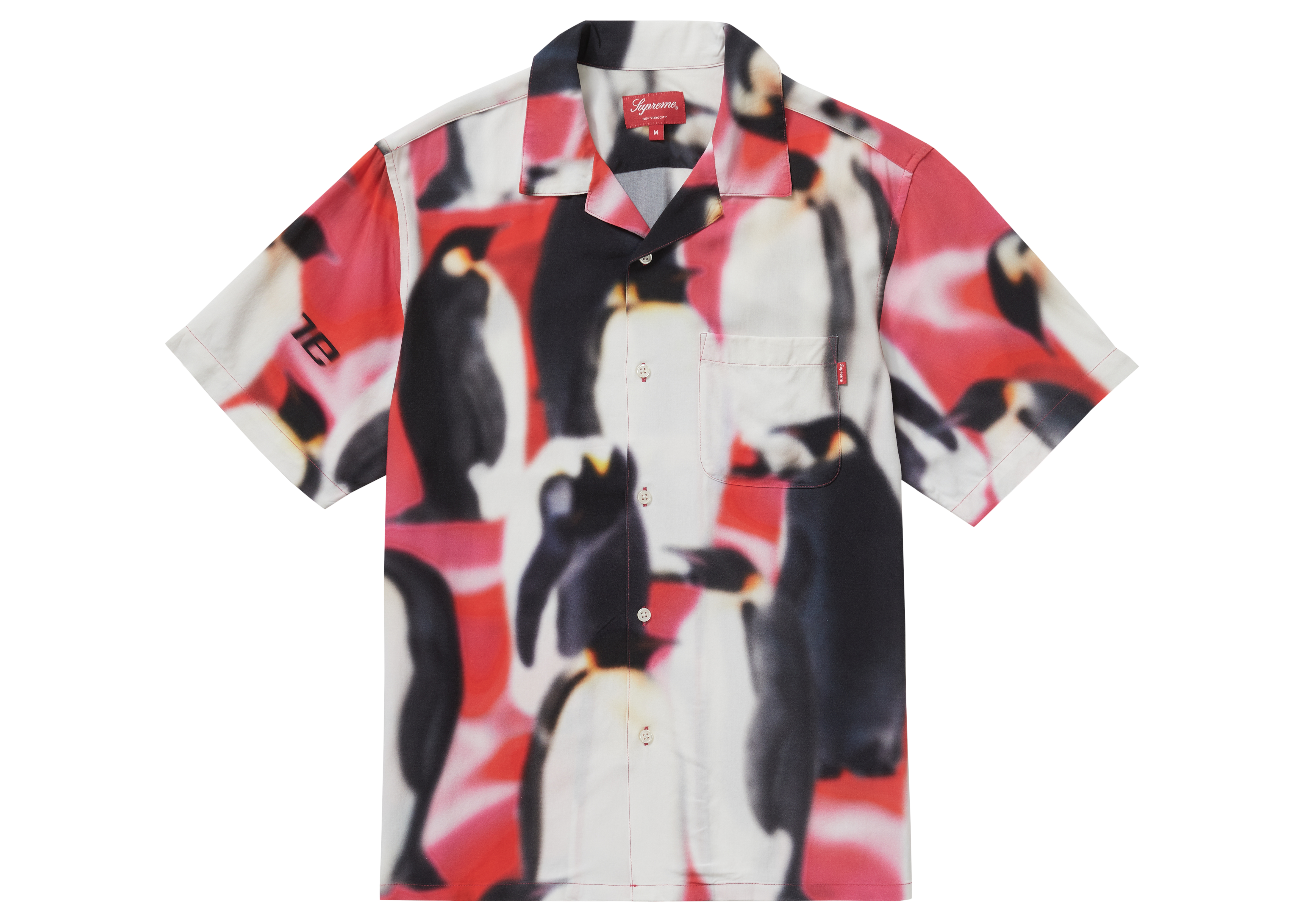 クリアランス純正品 Supreme Penguins Rayon S/S Shirt レーヨンシャツ