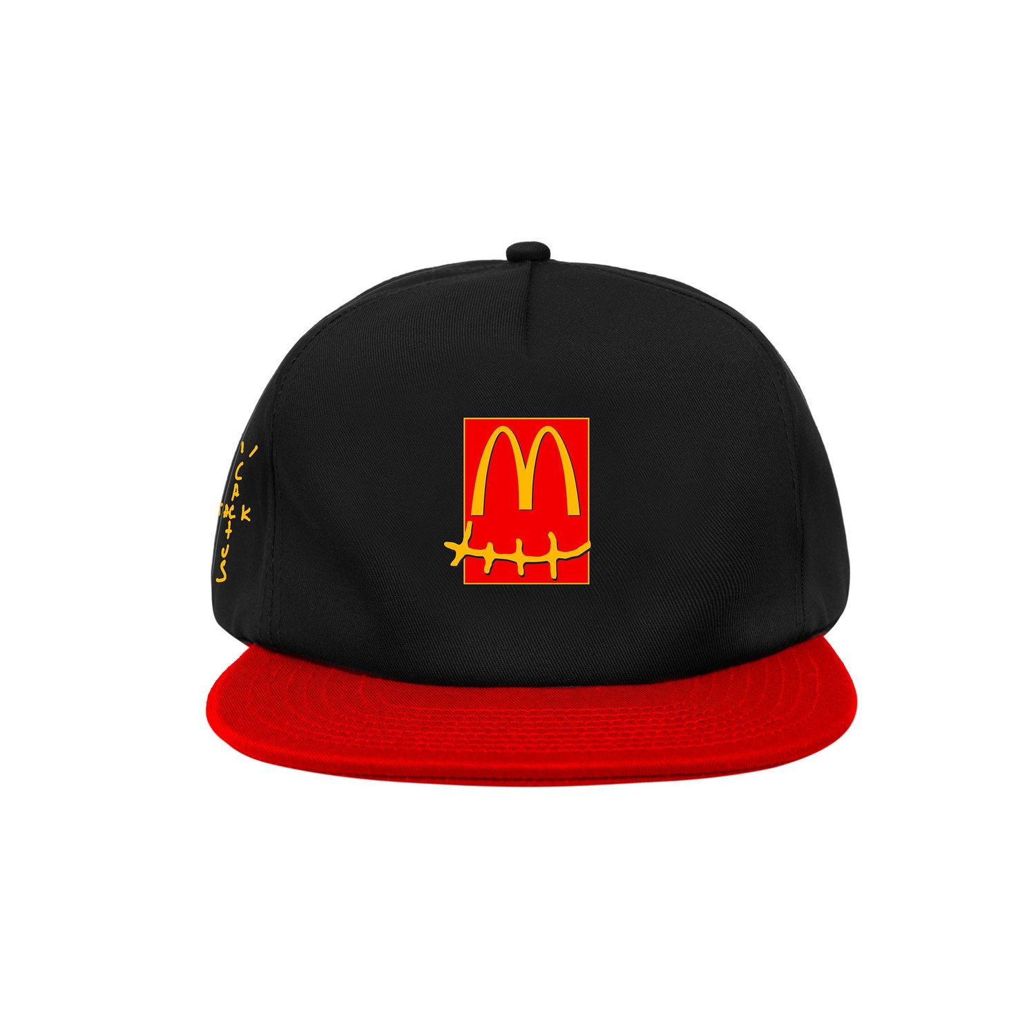 Travis Scott Logo Red - Mcdonald S X Travis Scott Smile Hat Red Novelship