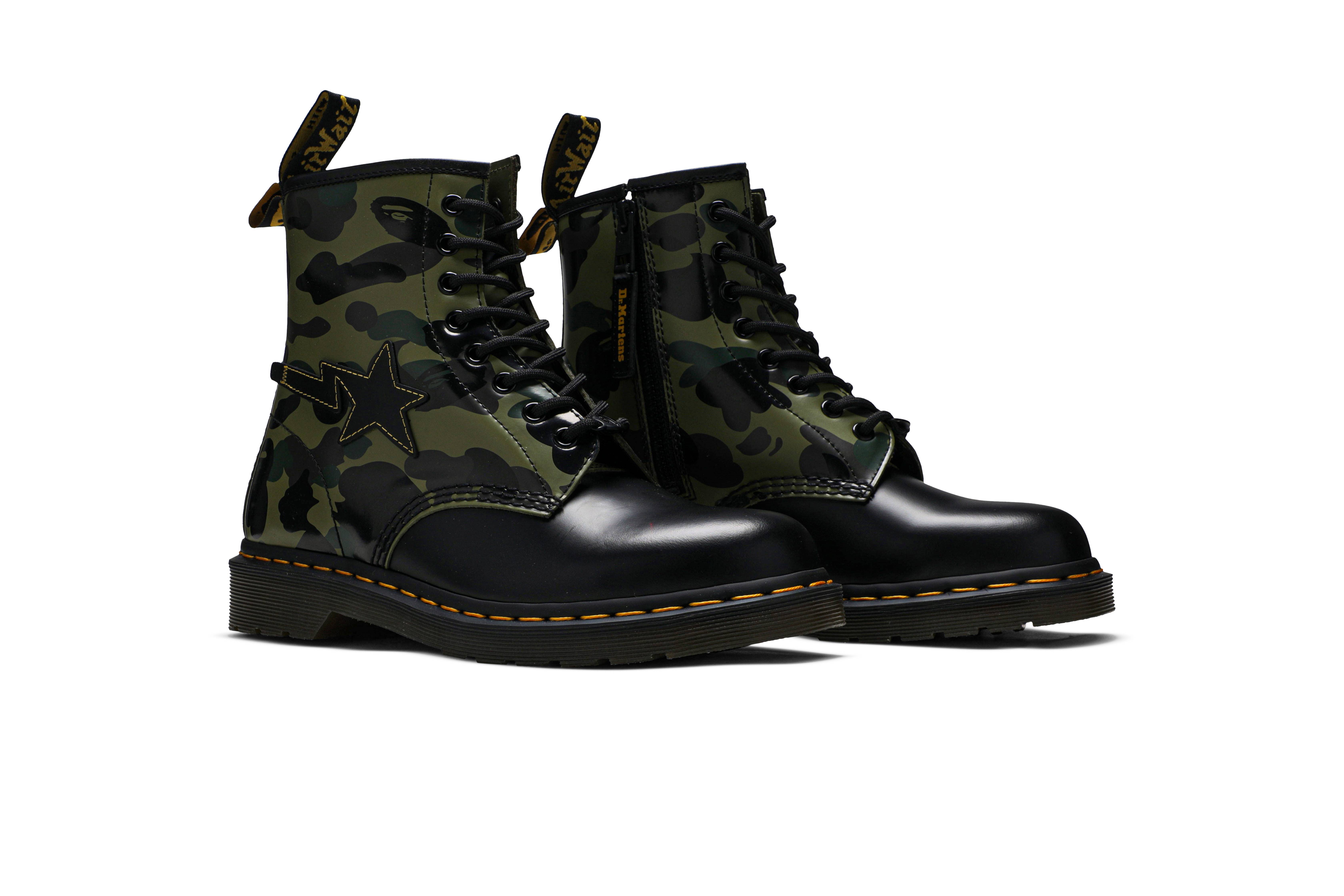 bape x doc martens