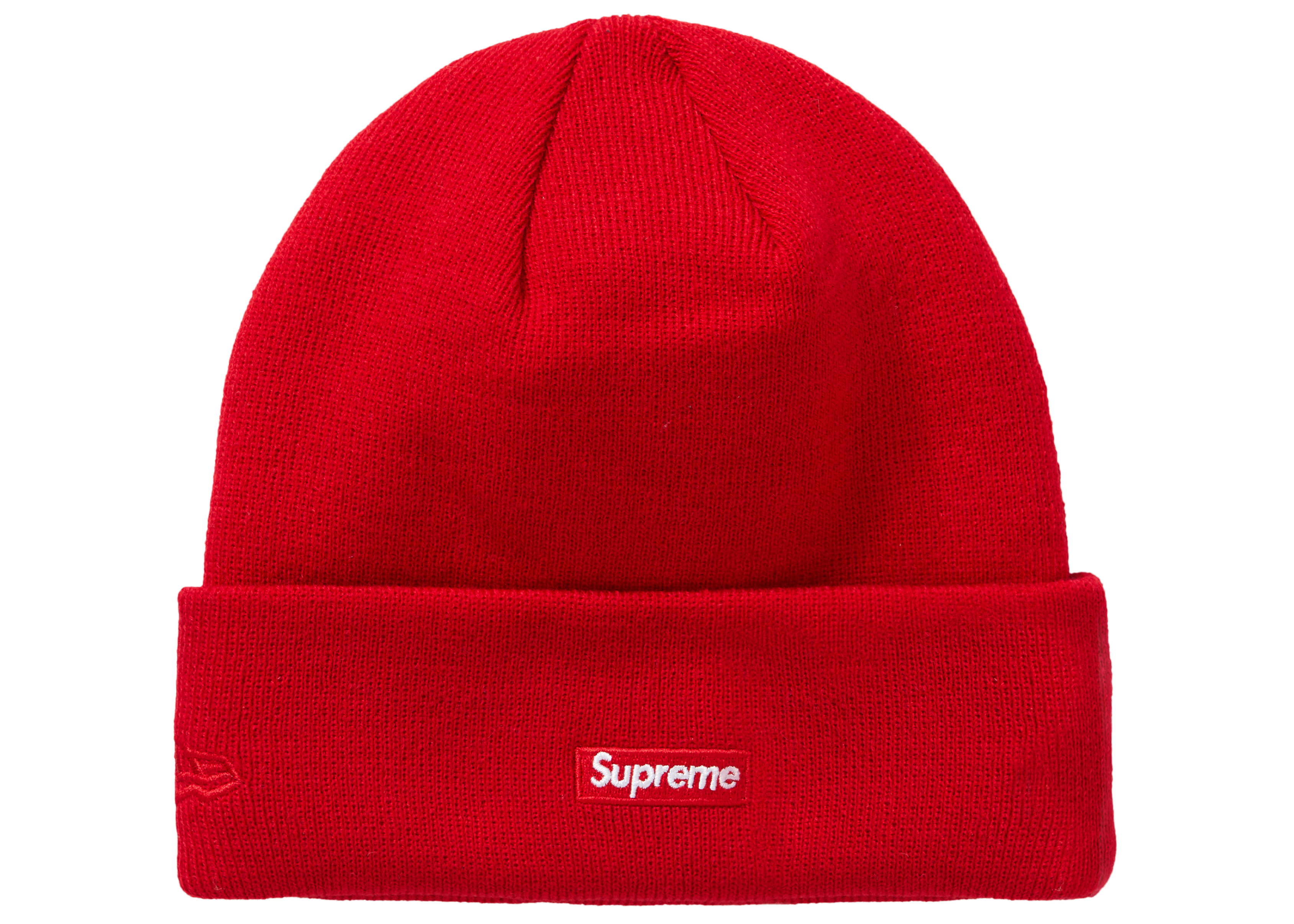 Supreme New Era Shop Beanie Red London 