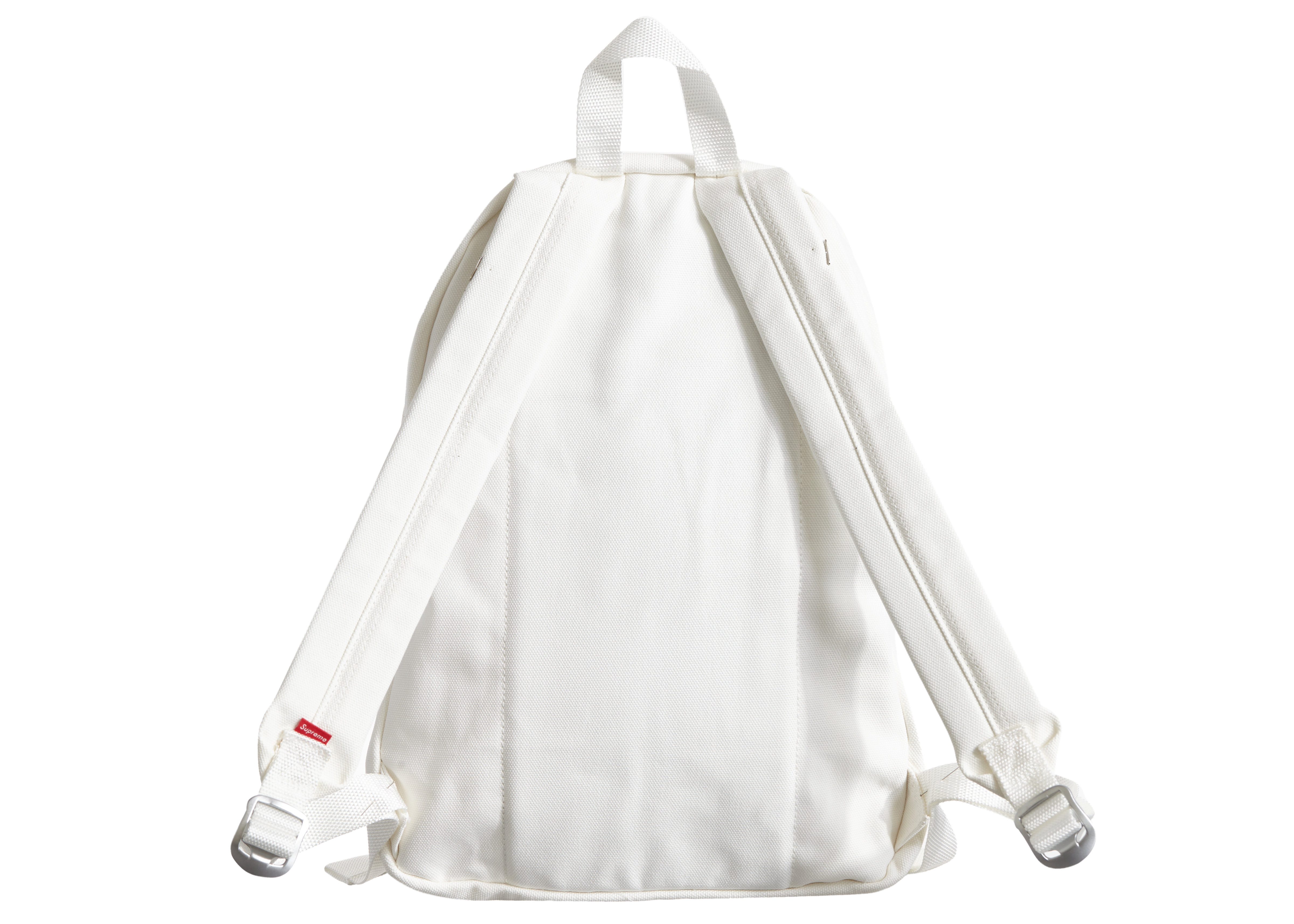 canvas backpack white