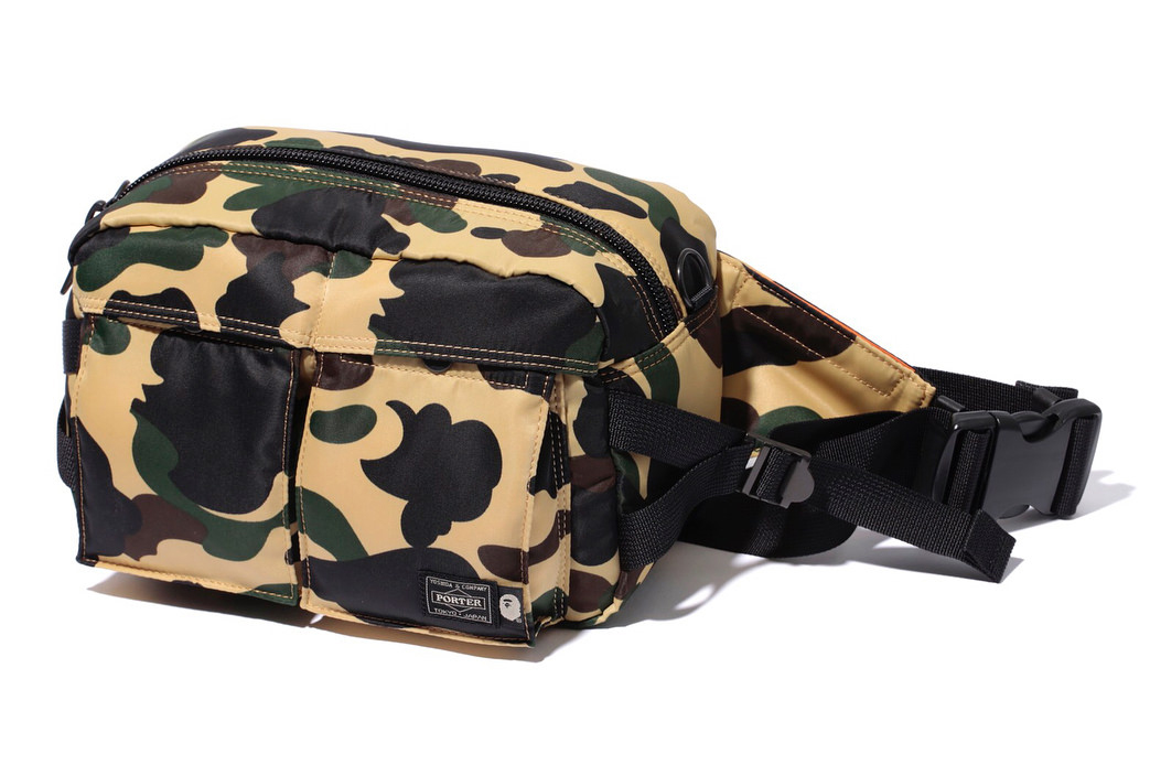 bape camo waist bag