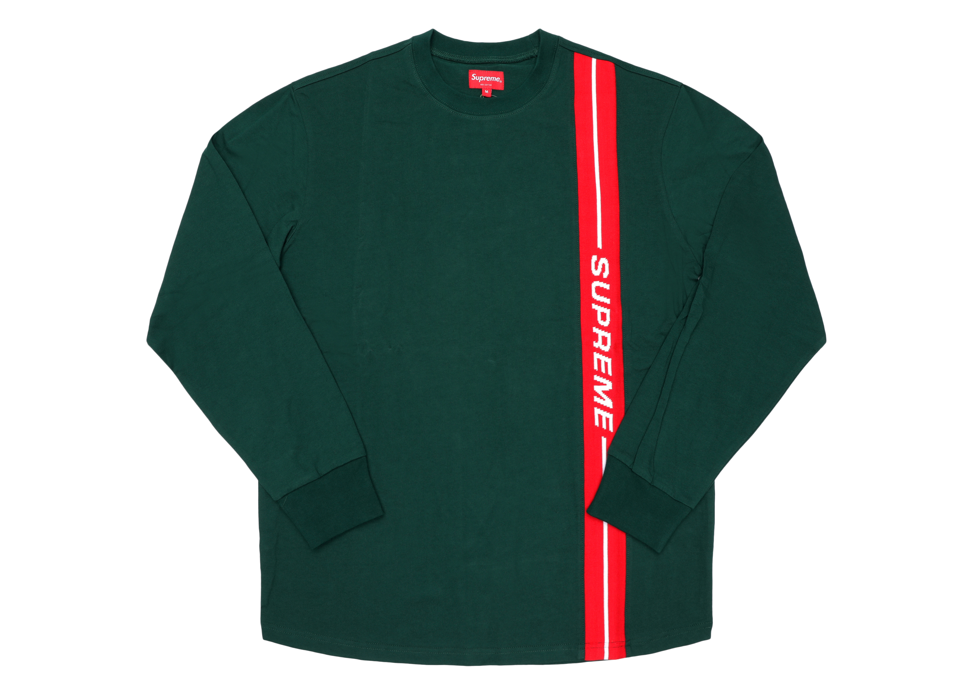 supreme vertical logo stripe