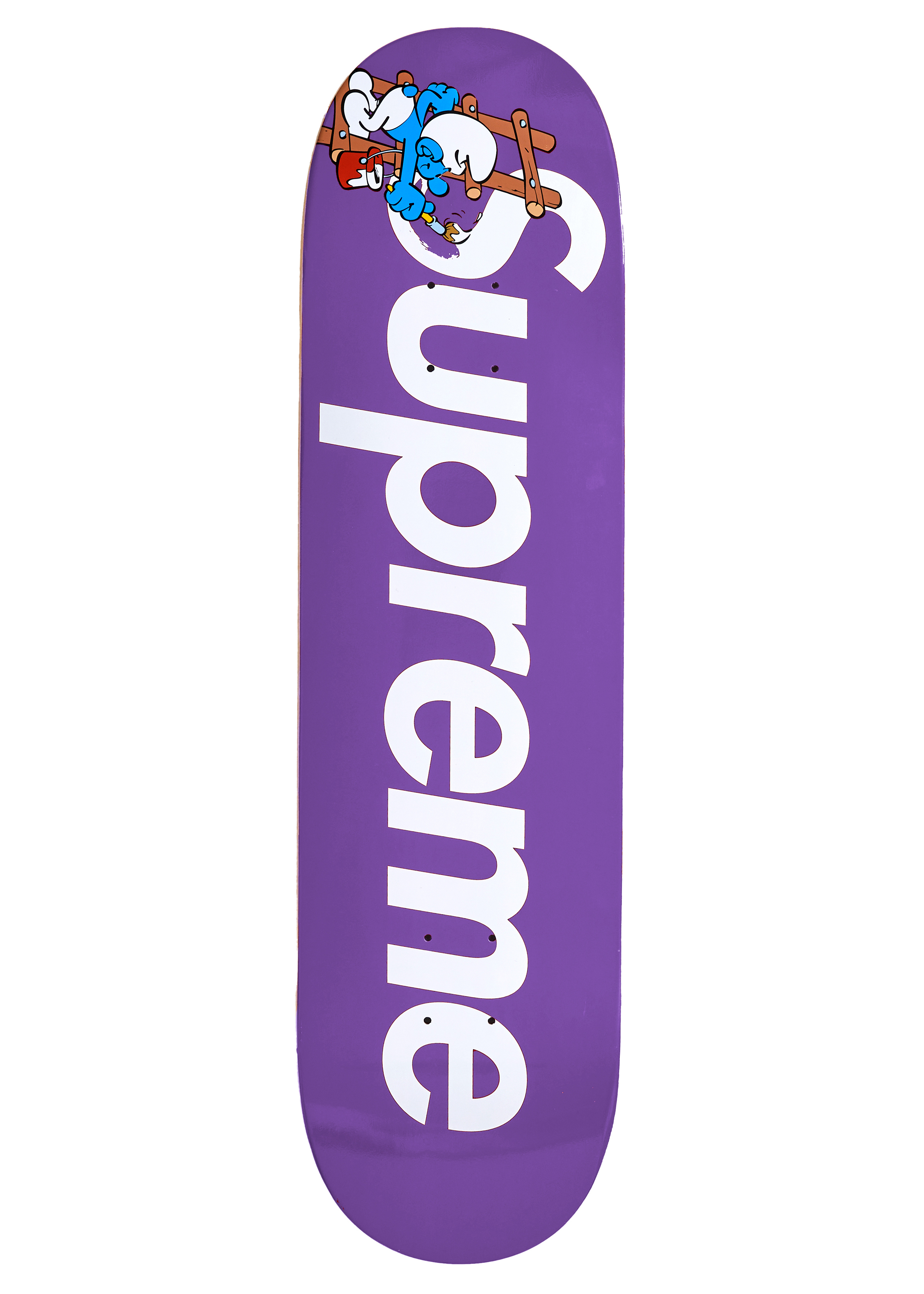 Supreme Smurfs Skateboard Deck Purple - Novelship