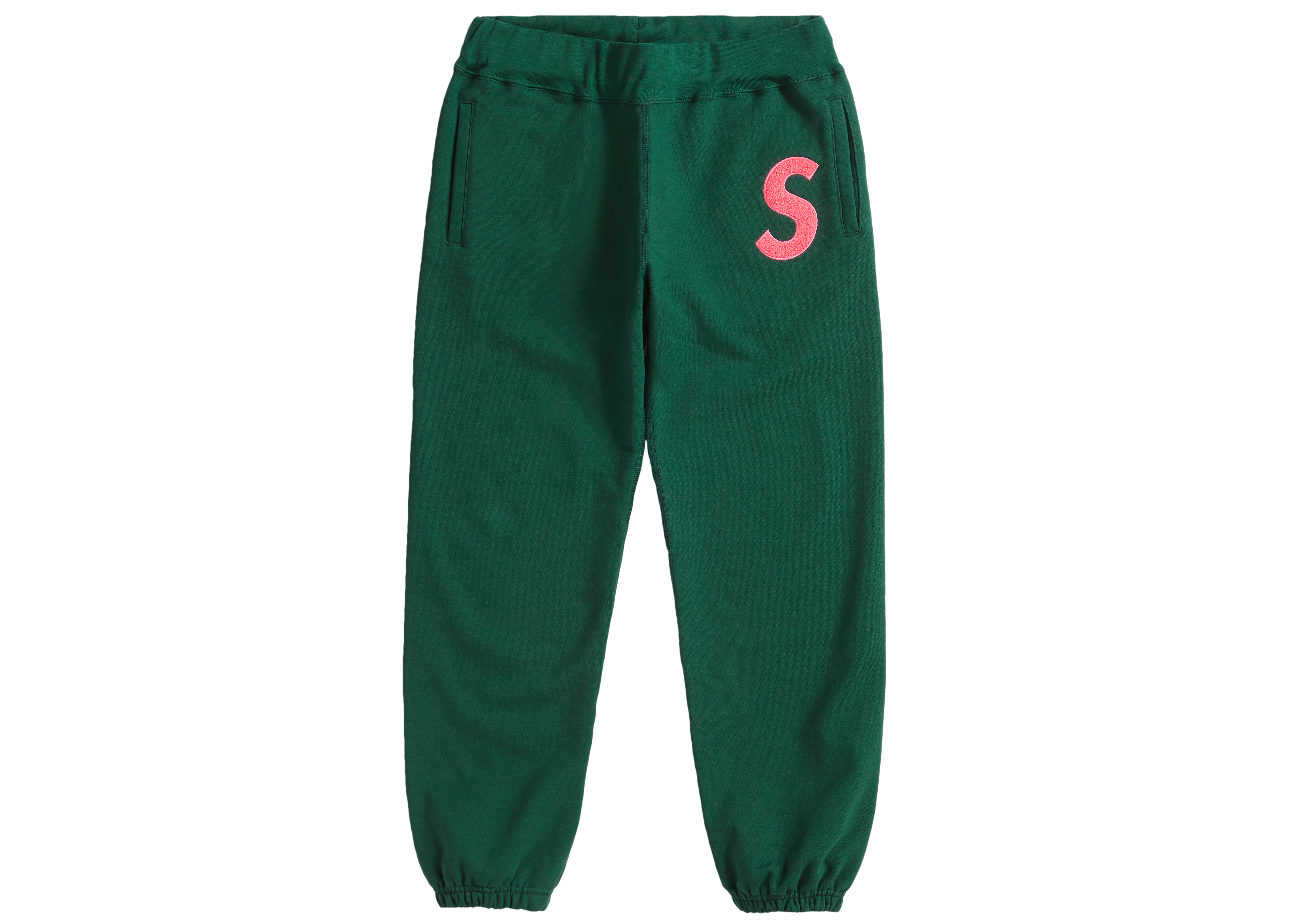 green supreme pants