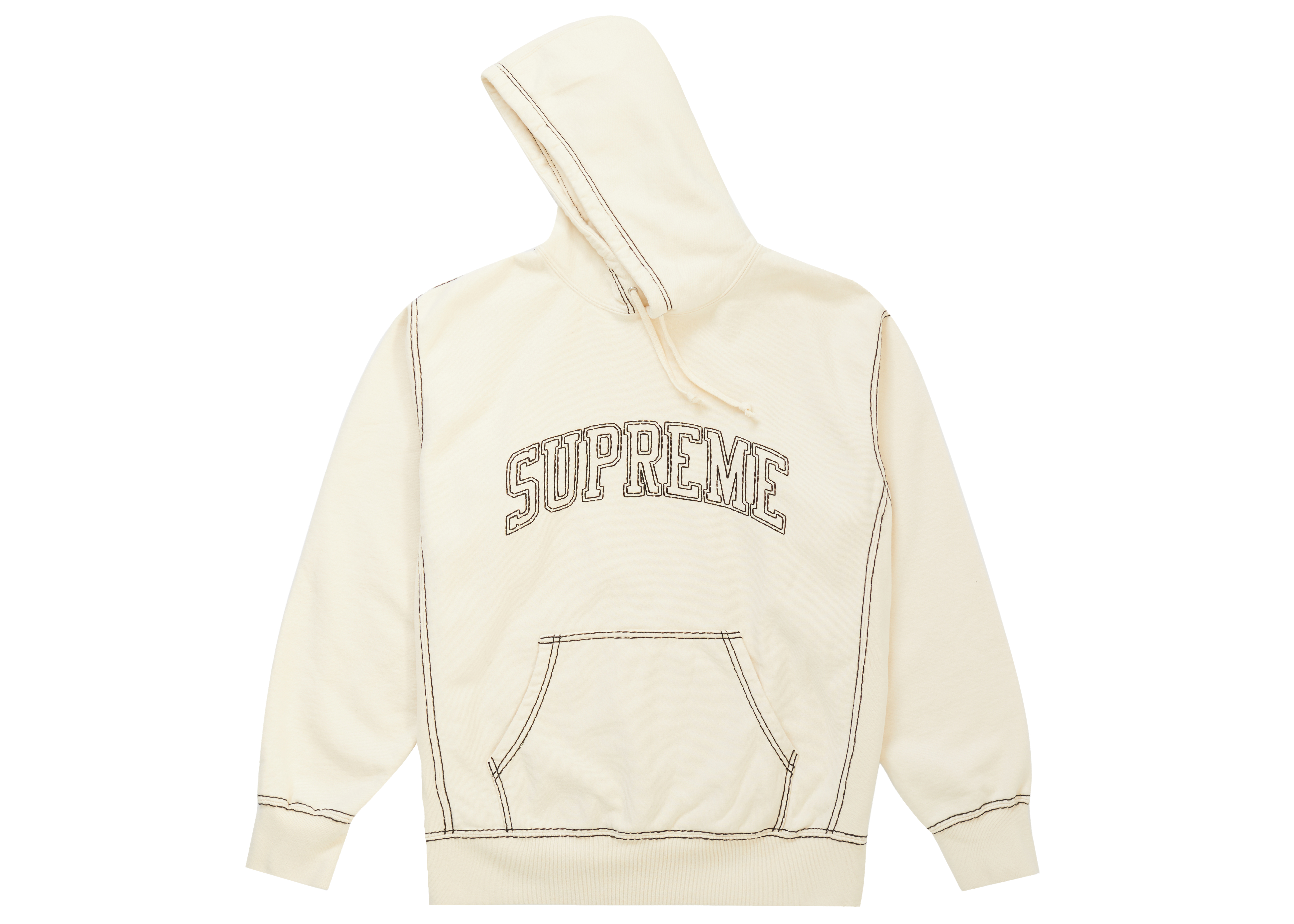 supreme big stitch hooded